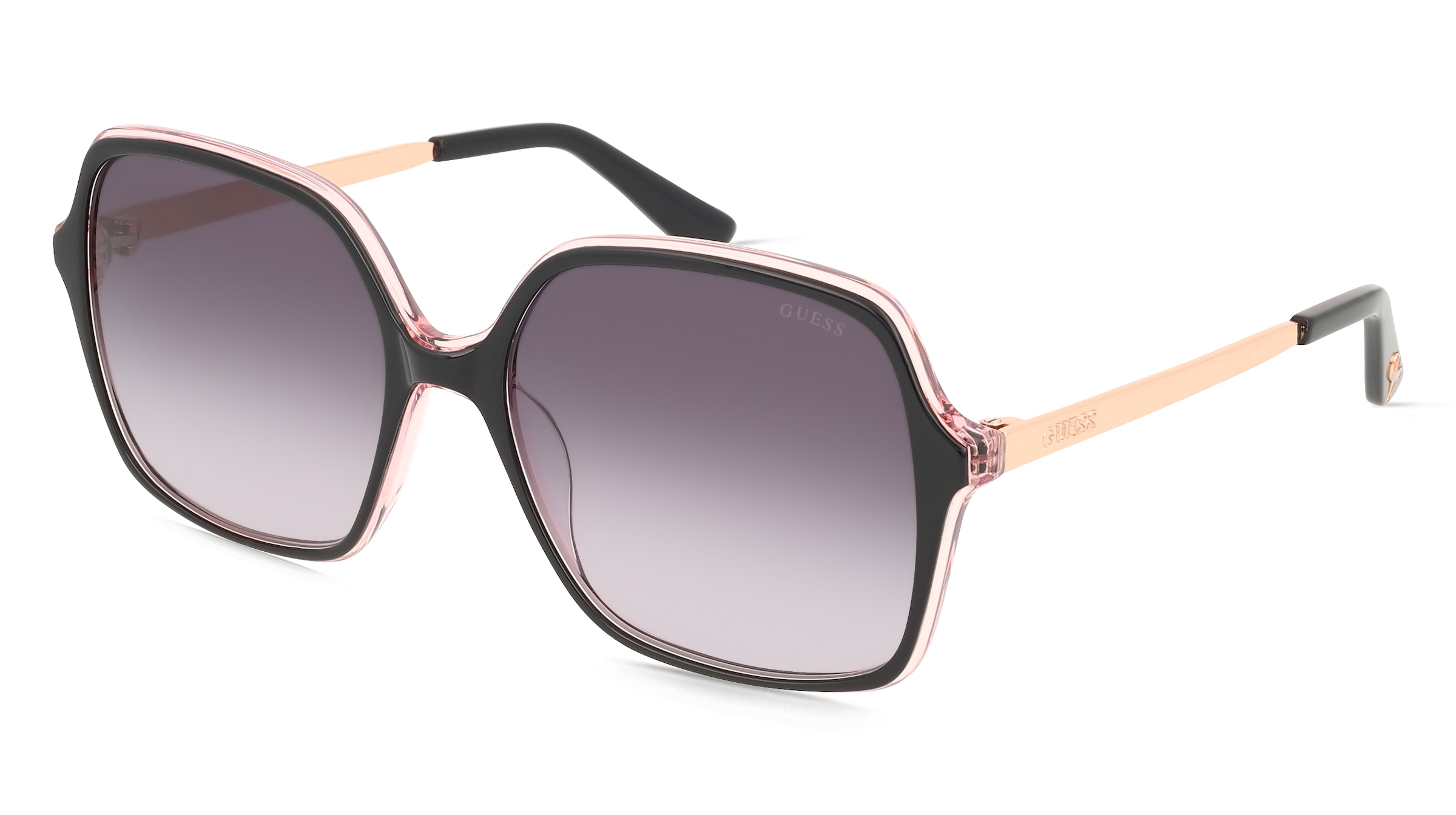 Guess GU00270 Damen-Sonnenbrille Vollrand Quadratisch Acetat-Gestell, Schwarz