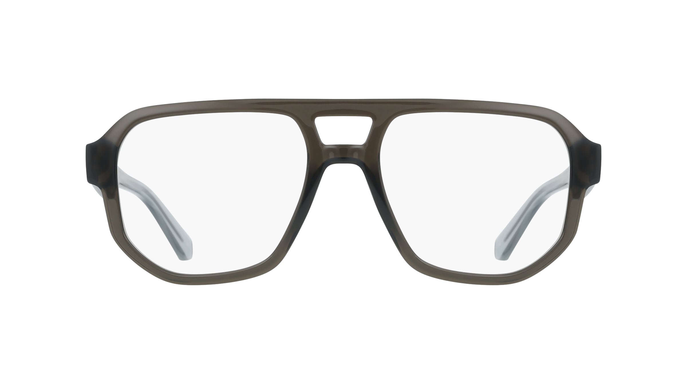 Calvin Klein Jeans CKJ25631 Herren-Brille inkl. Gläser Vollrand Pilot Kunststoff-Gestell 55/18/145, grün