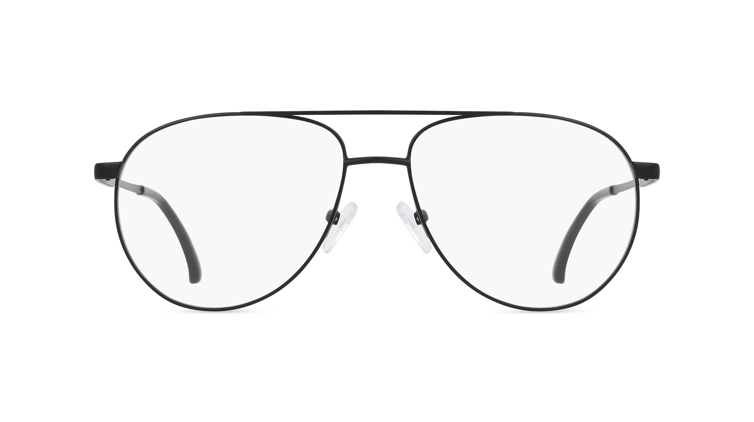 Fielmann BD 546 CL Herren-Brille inkl. Gläser Vollrand Pilot Edelstahl-Gestell 56mm/15mm/145mm, schwarz