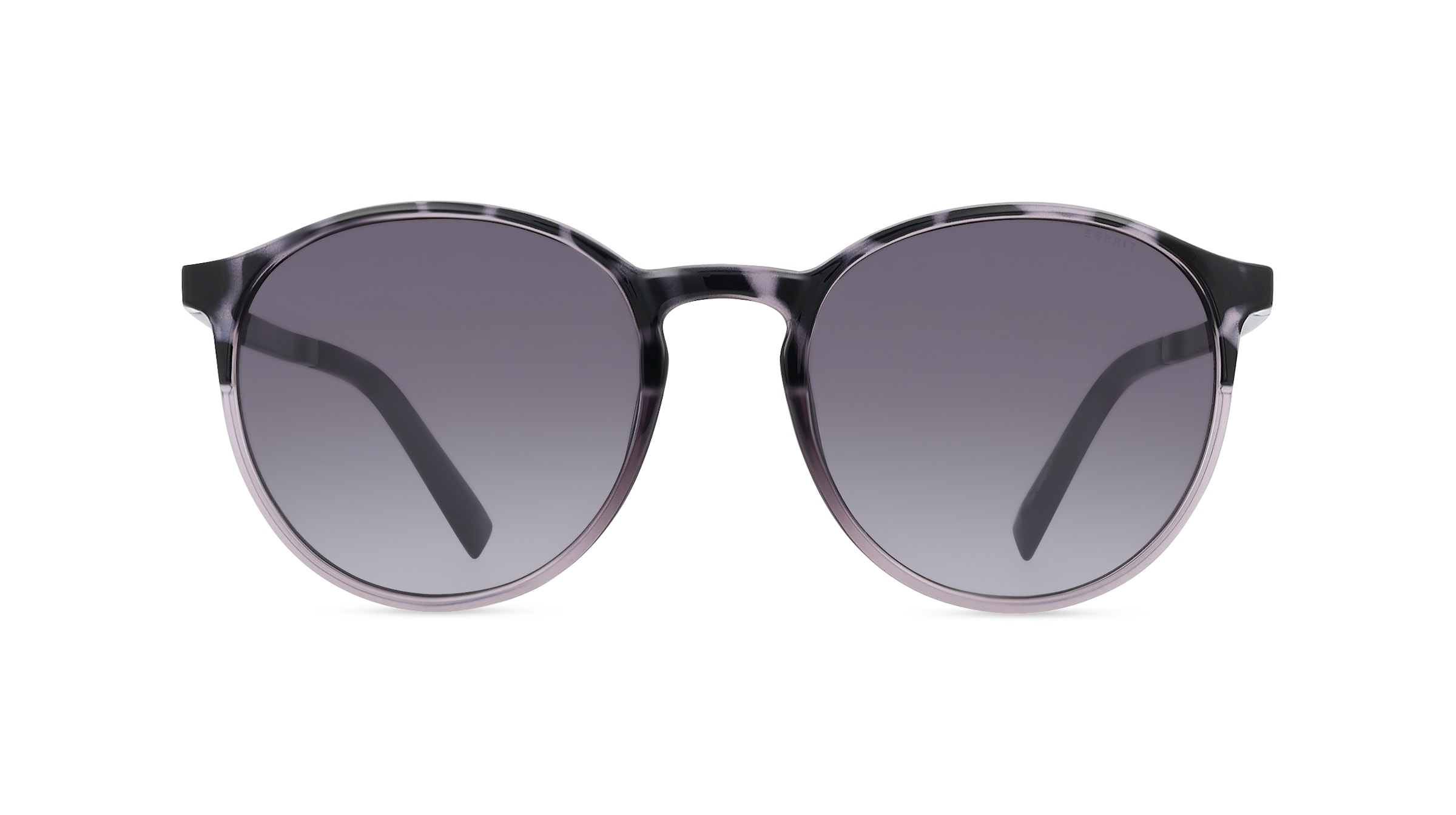 Esprit 40073 Unisex-Sonnenbrille Vollrand Rund Kunststoff-Gestell, grau