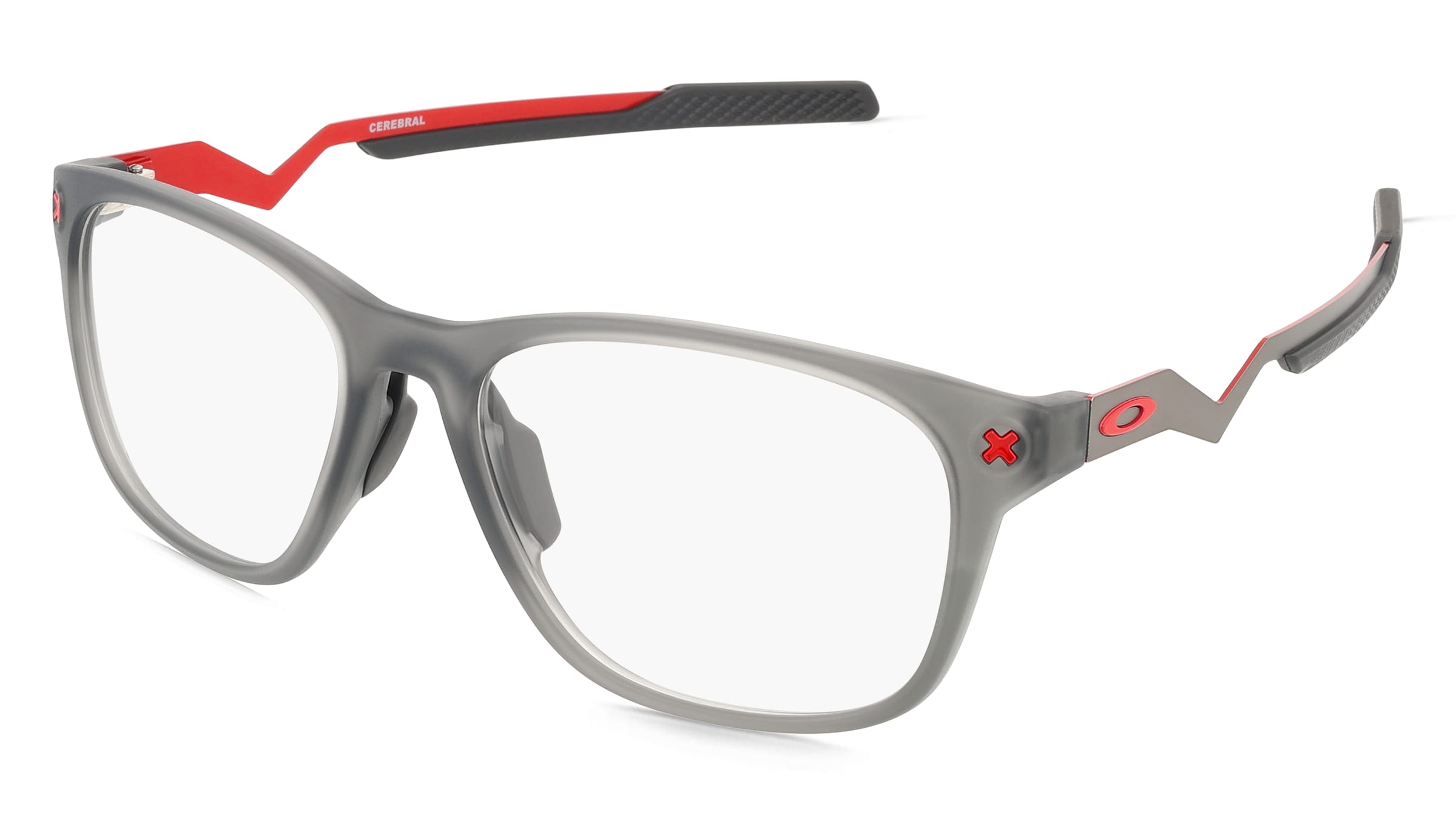 Oakley OX8187 Herren-Brille inkl. Gläser Vollrand Quadratisch Kunststoff-Gestell 57/18/130, Grau