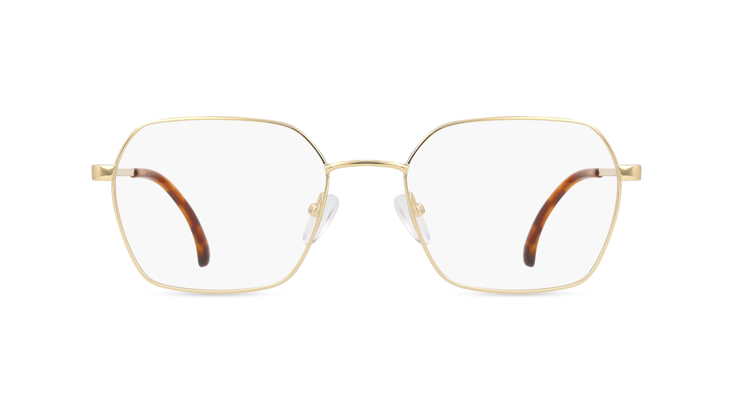 Fielmann BD 562 FA Damen-Brille inkl. Gläser Vollrand Achteckig Edelstahl-Gestell 52mm/18mm/140mm, gold