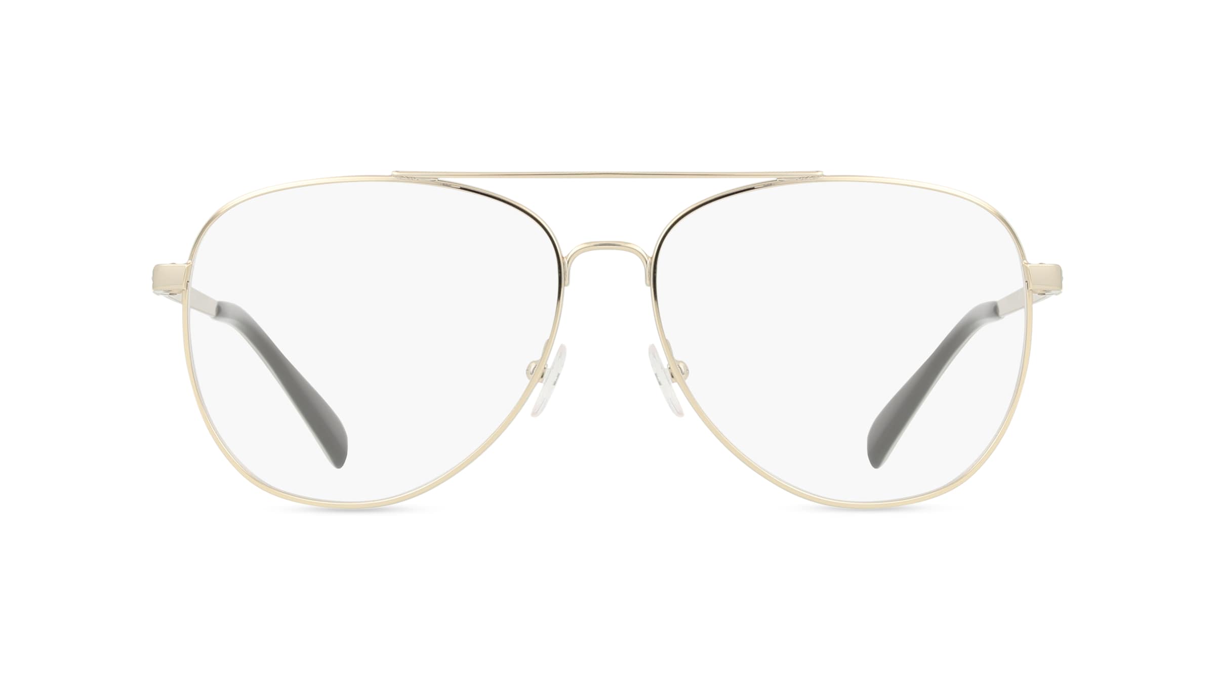 Michael Kors MK3054B Damen-Brille inkl. Gläser Vollrand Pilot Metall-Gestell 56mm/14mm/140mm, gold