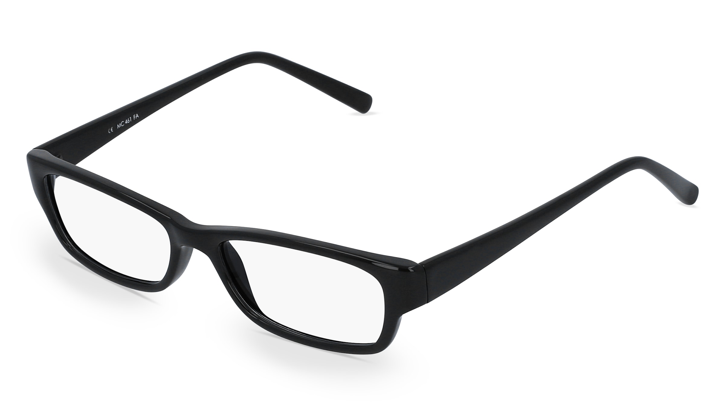 Fielmann MC 461 FA Damen-Brille inkl. Gläser Vollrand Quadratisch Propionat-Gestell 50/15/135, Schwarz