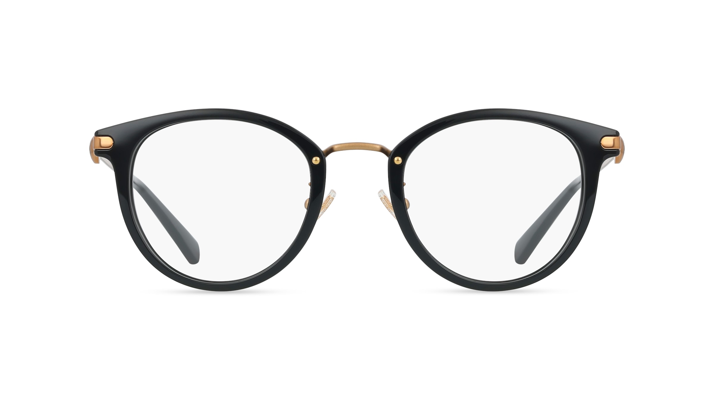 Coach 0HC5133D Damen-Brille inkl. Gläser Vollrand Rund Metall-Gestell 49/23/145, schwarz