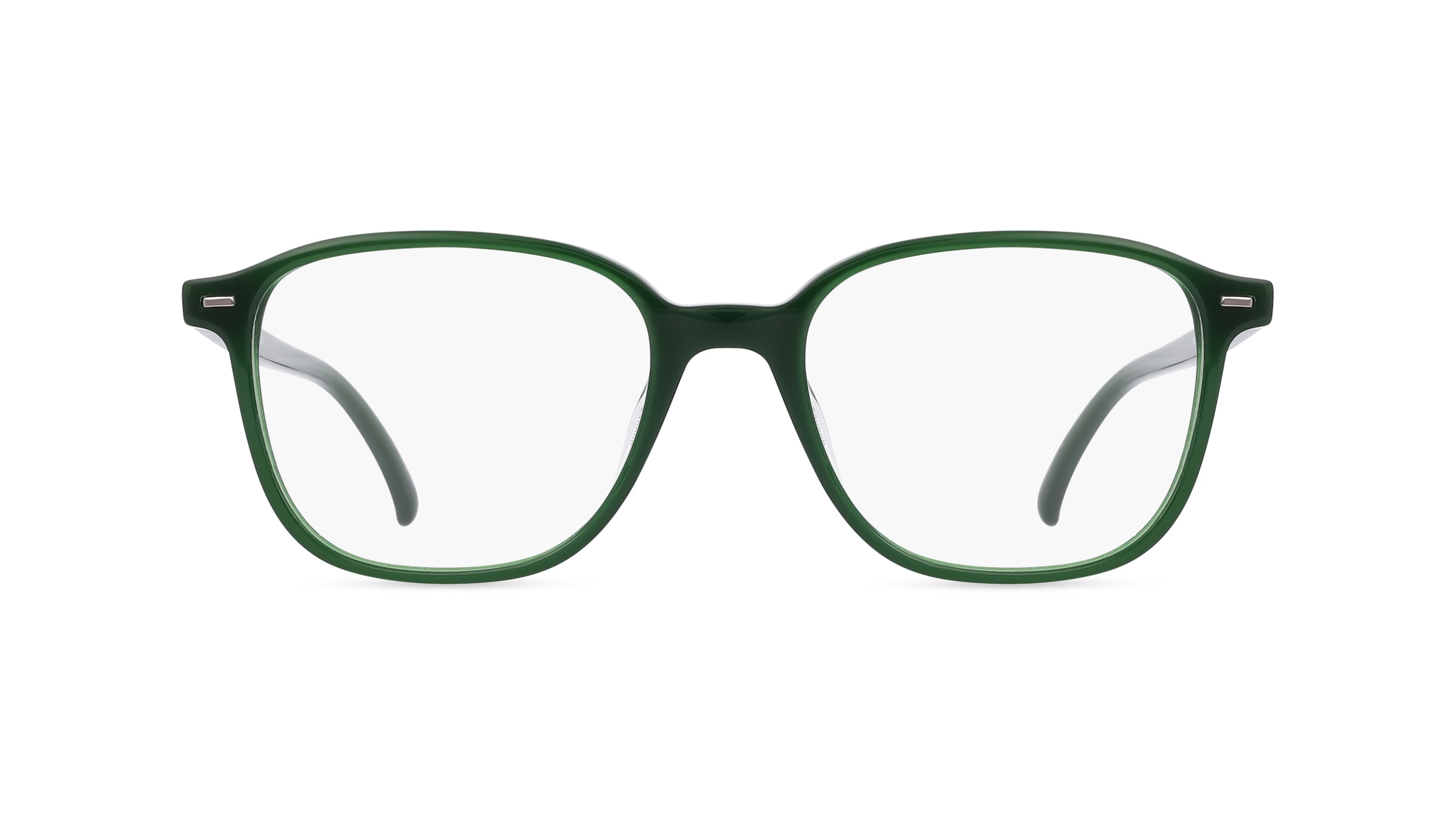 Fielmann LN 041 CL Unisex-Brille inkl. Gläser Vollrand Eckig Acetat-Gestell 47mm/17mm/145mm, grün