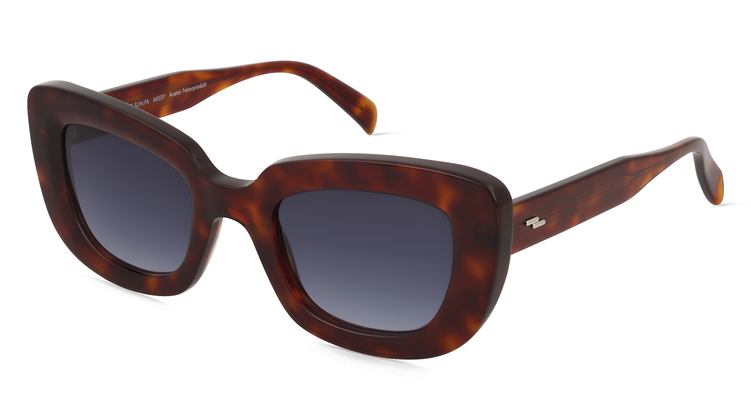 Fielmann LN 065 SUN FA MISSY Damen-Sonnenbrille Vollrand Butterfly Acetat Extrudiert-Gestell, Havanna