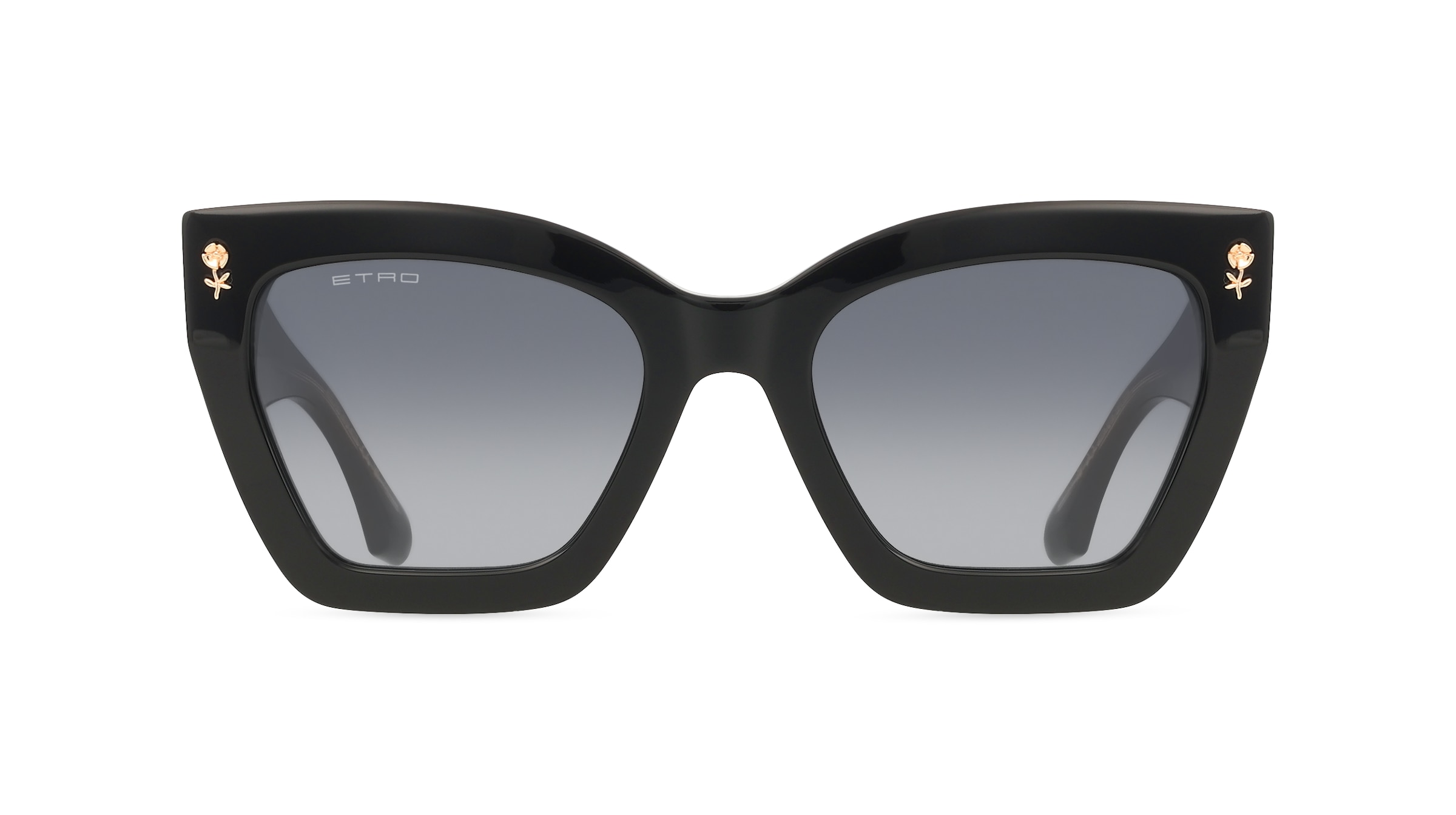 Etro 0090/S Damen-Sonnenbrille Vollrand Eckig Acetat-Gestell, schwarz
