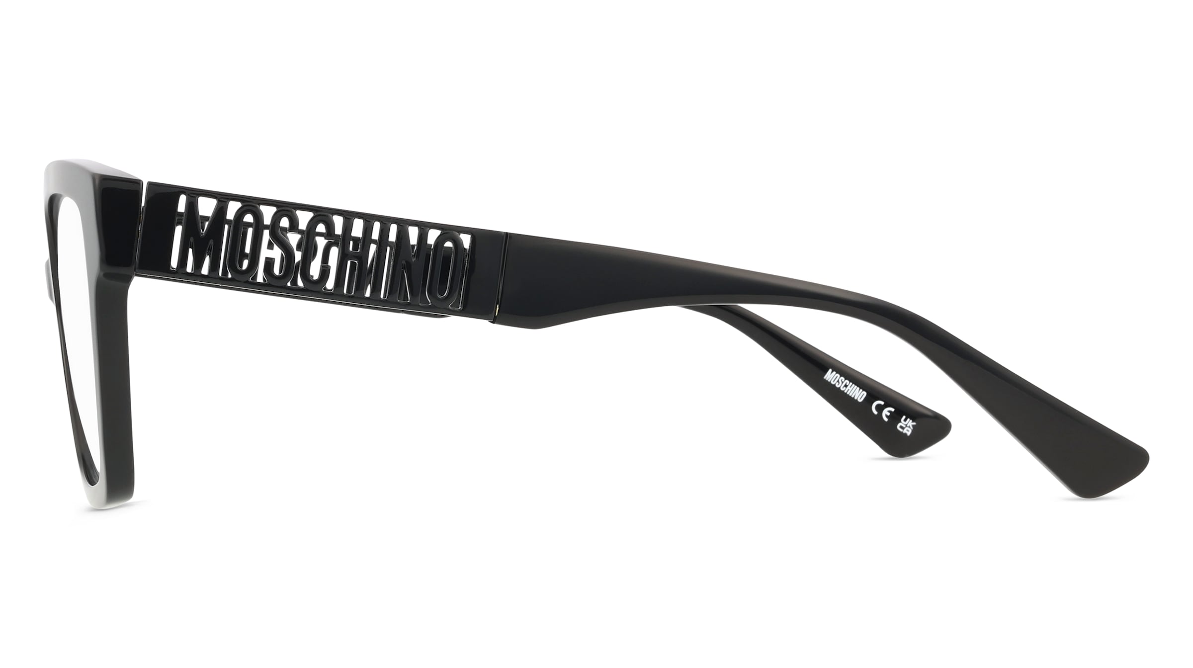 Thumbnail - Moschino 633 Damen-Brille inkl. Gläser Vollrand Quadratisch Acetat-Gestell 52/18/145, schwarz