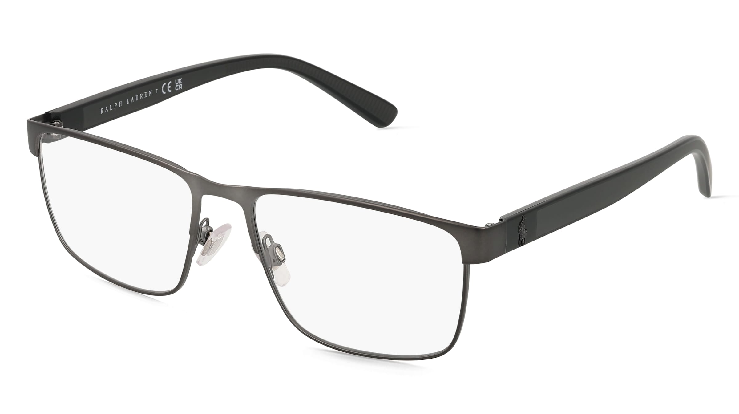 Polo Ralph Lauren 0PH1229 Herren-Brille inkl. Gläser Vollrand Quadratisch Metall-Gestell 56/17/145, Grau