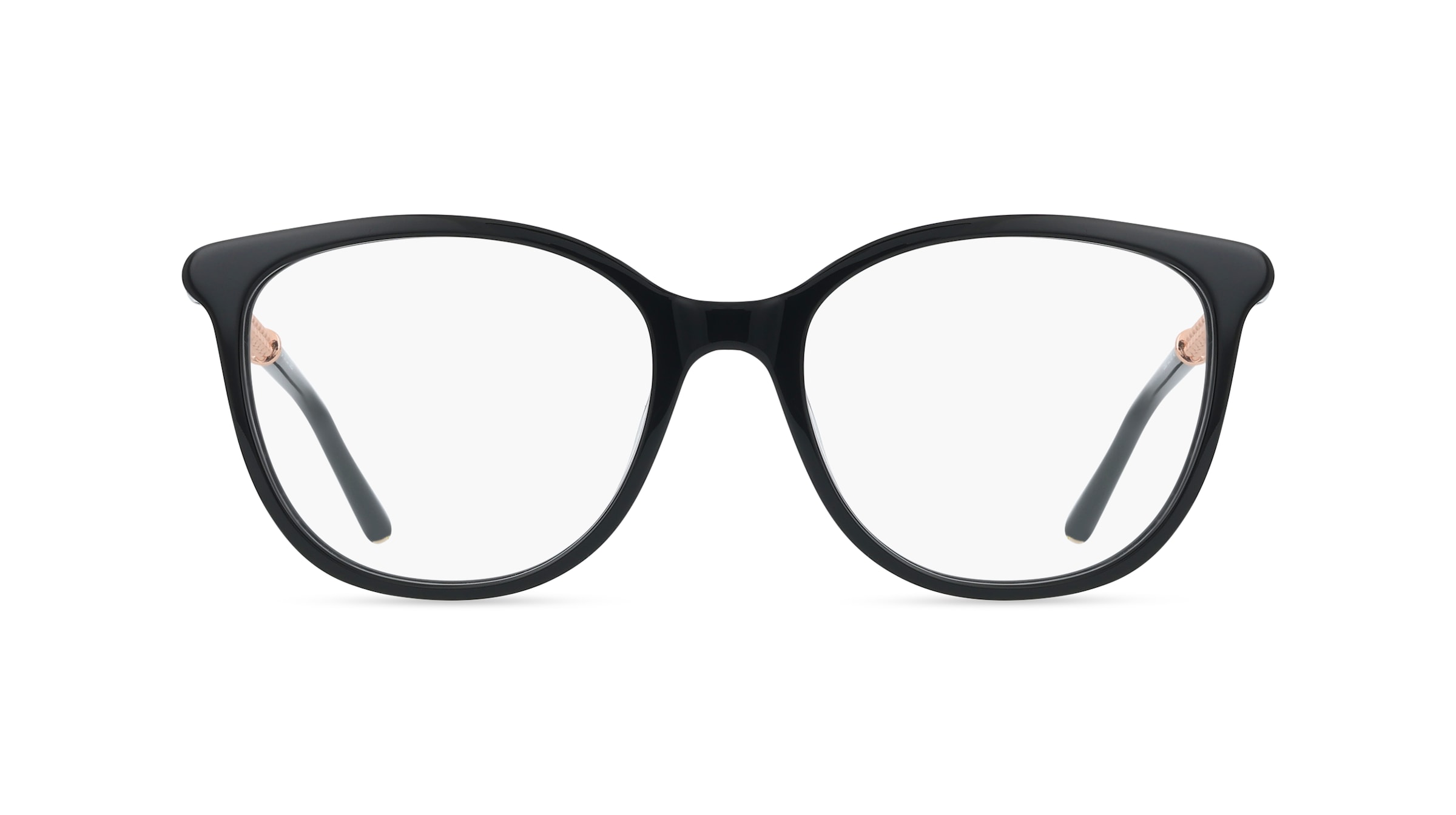 Escada VESG30 Damen-Brille inkl. Gläser Vollrand Butterfly Kunststoff-Gestell 54/17/140, Schwarz