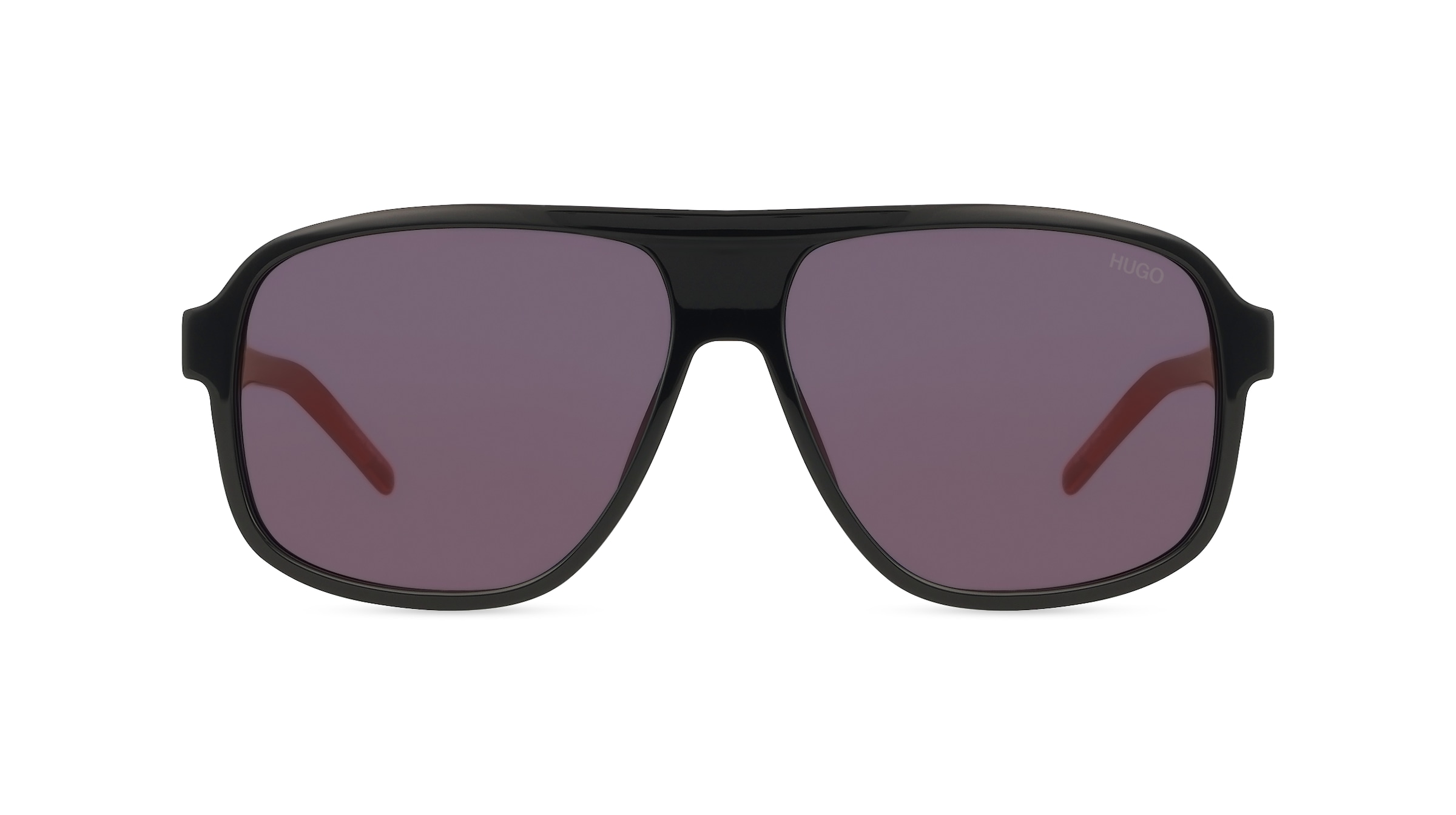 Hugo HG 1296/S Herren-Sonnenbrille Vollrand Eckig Acetat-Gestell, schwarz