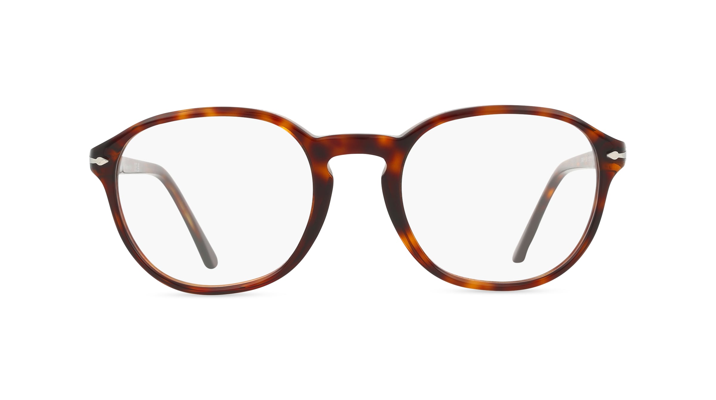 Persol 0PO3343V Unisex-Brille inkl. Gläser Vollrand Panto Acetat-Gestell 51mm/21mm/145mm, braun