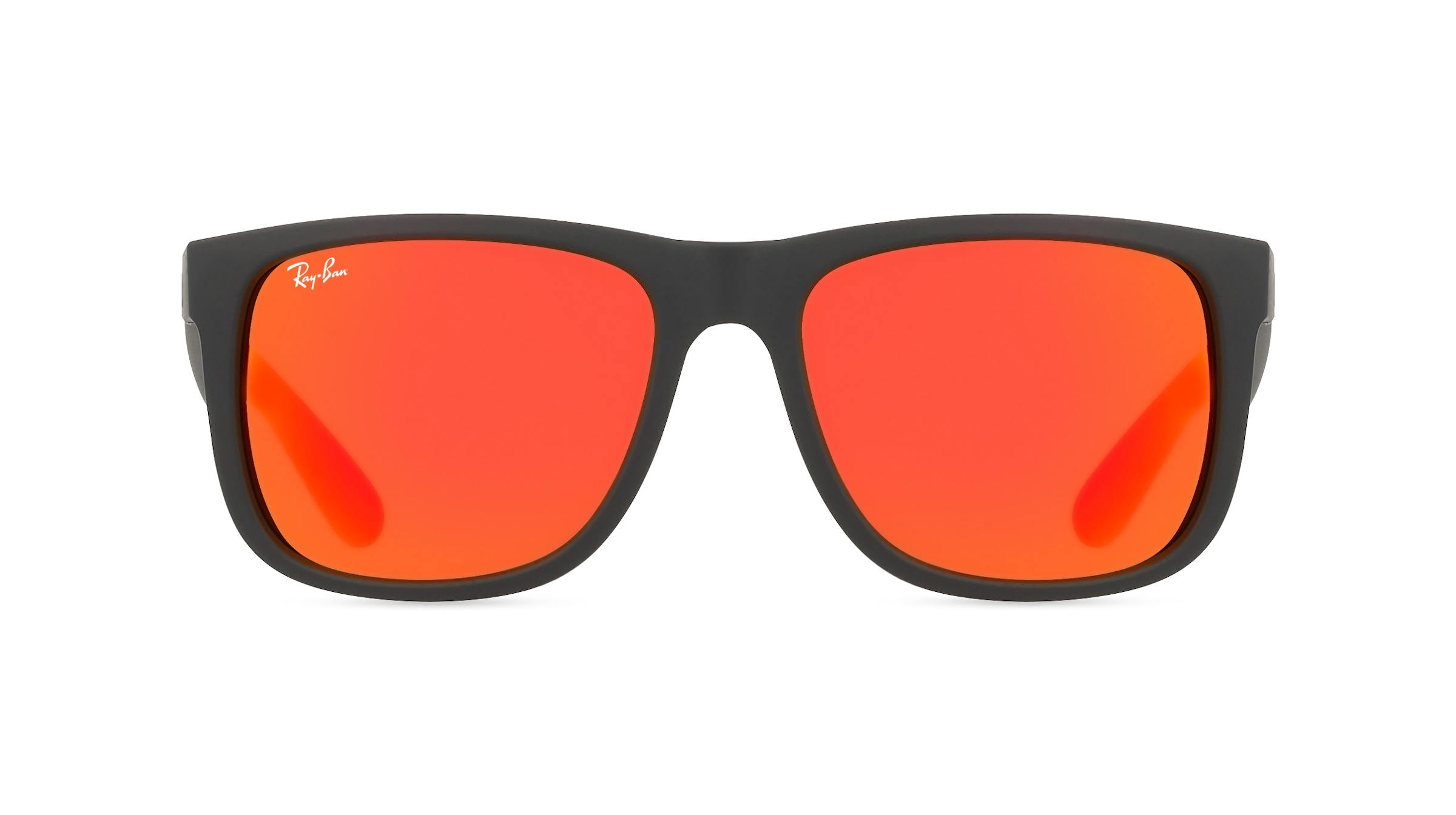 Ray-Ban RB 4165 JUSTIN Herren-Sonnenbrille Vollrand Eckig Kunststoff-Gestell, schwarz