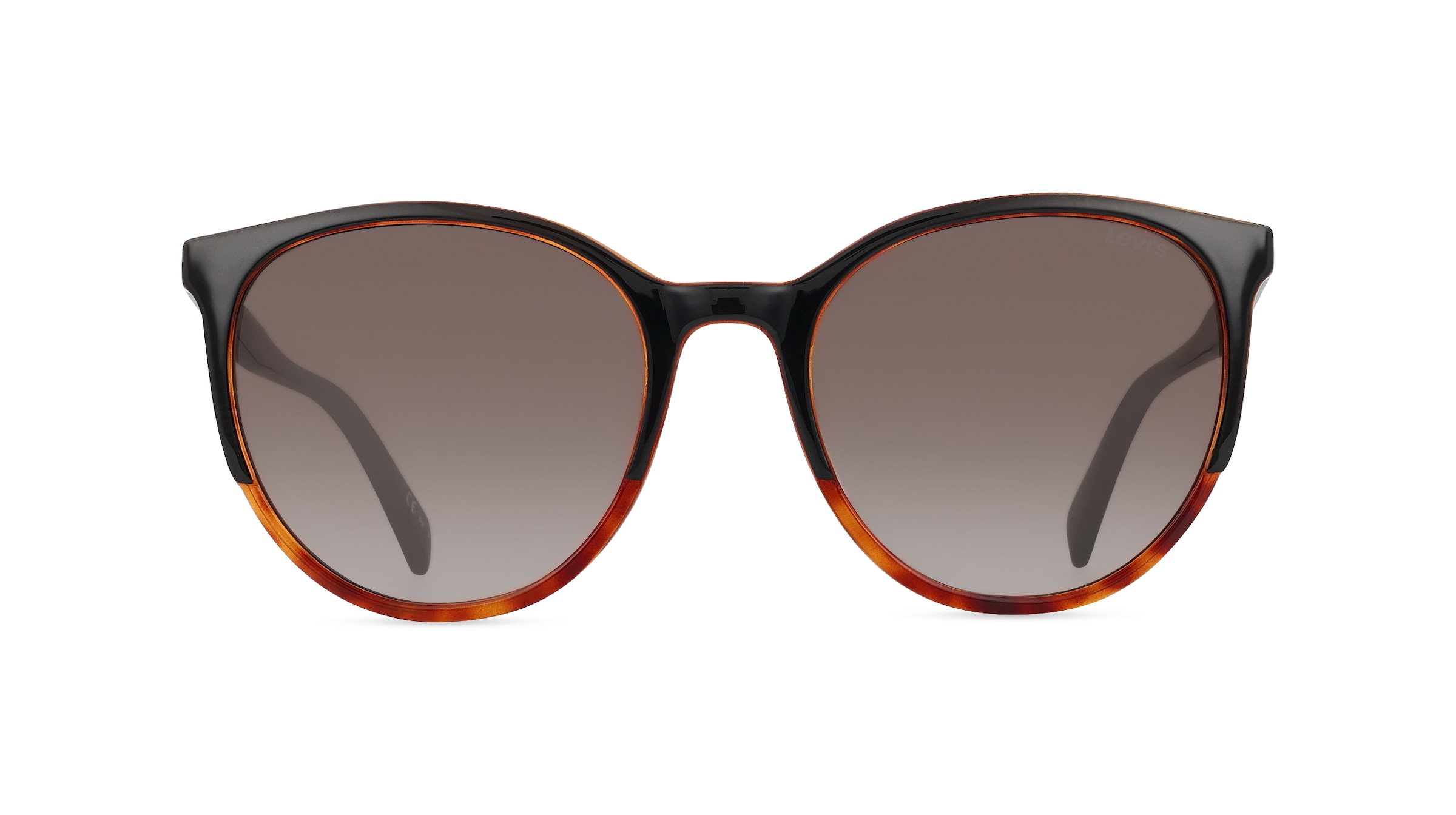 Levi's LV 5022/S Damen-Sonnenbrille Vollrand Butterfly Bio-Kunststoff-Gestell, schwarz