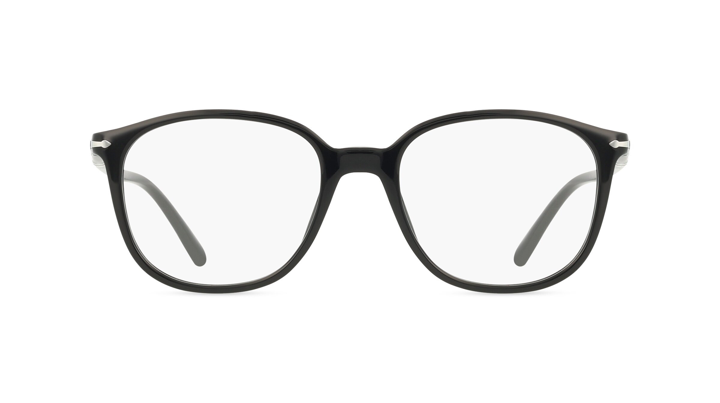 Persol 0PO3317V Unisex-Brille inkl. Gläser Vollrand Eckig Acetat-Gestell 53mm/19mm/145mm, schwarz