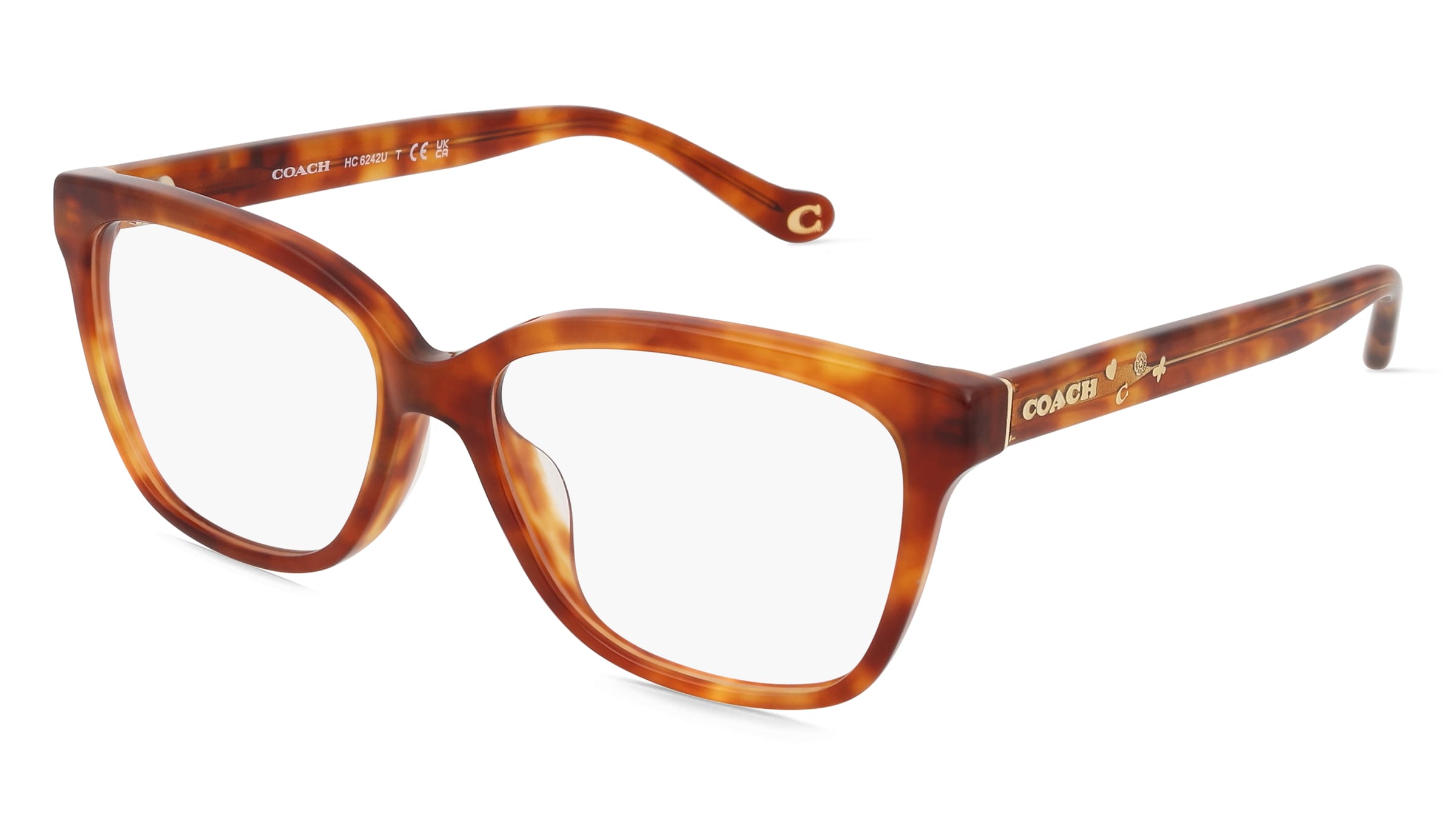 Coach 0HC6242U Damen-Brille inkl. Gläser Vollrand Quadratisch Acetat-Gestell 53/15/140, Beige