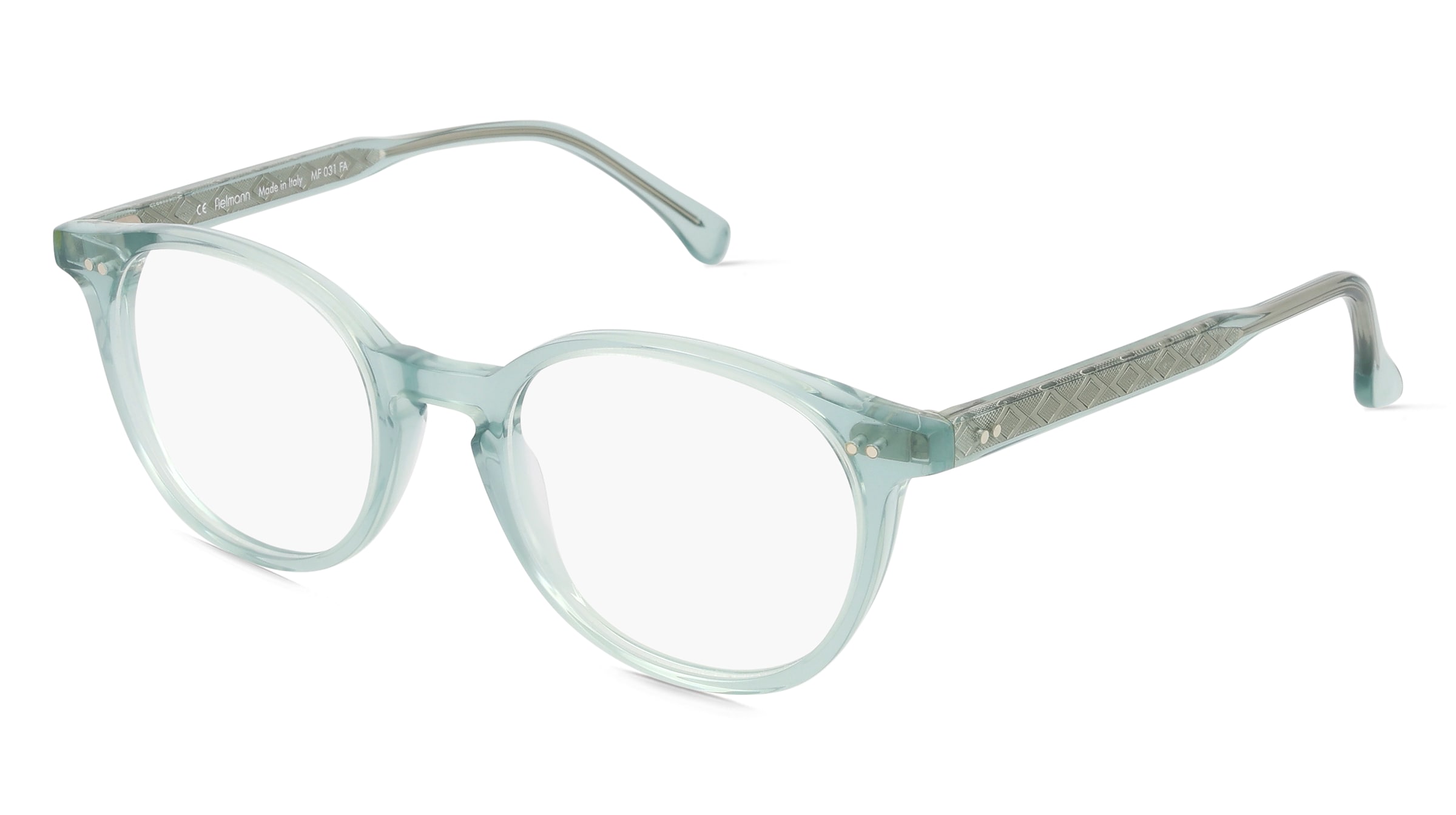 Fielmann MF 031 FA PEPE Unisex-Brille inkl. Gläser Vollrand Panto Acetat-Gestell 48mm/19mm/140mm, transparent