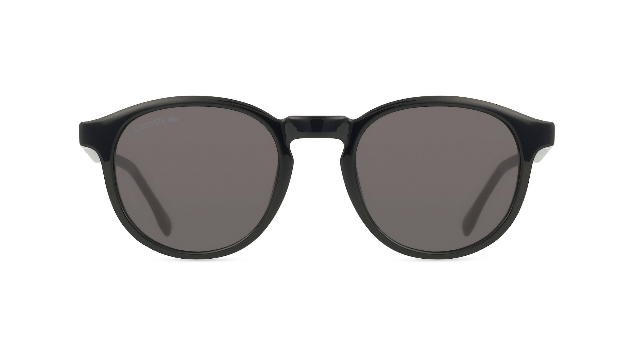 Lacoste L6030S Unisex-Sonnenbrille Vollrand Rund Bio-Kunststoff-Gestell, schwarz