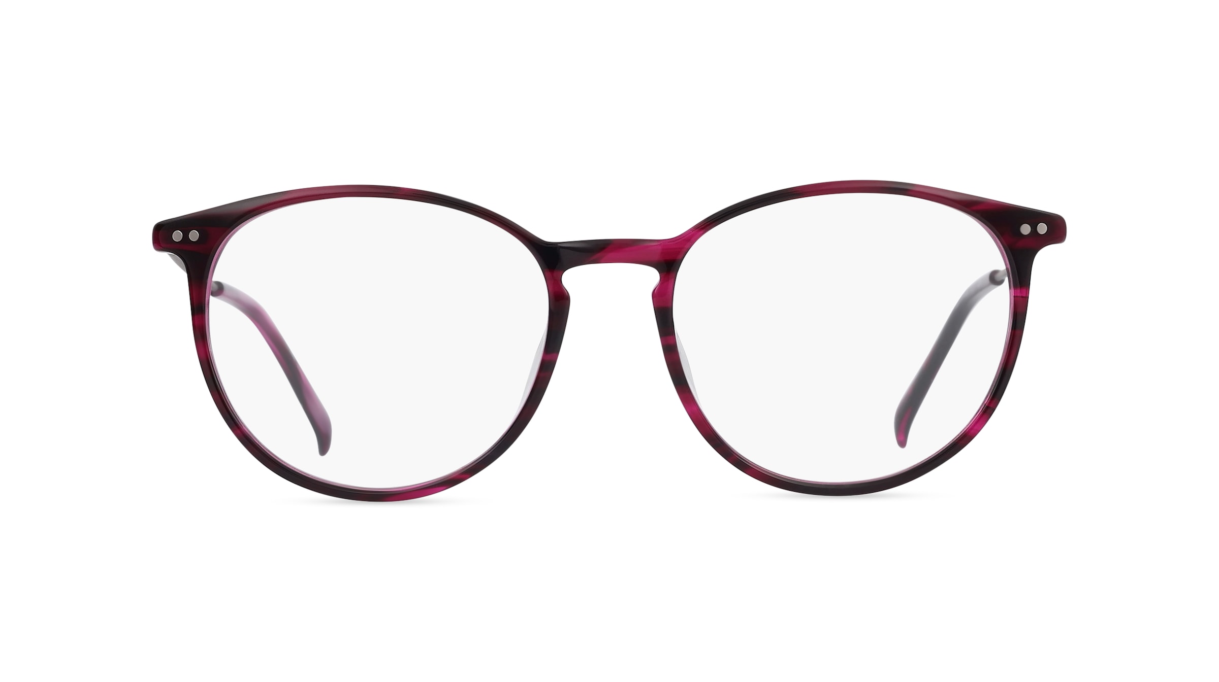 Fielmann MI 052 FLEX CL Unisex-Brille inkl. Gläser Vollrand Panto Acetat-Gestell 51mm/17mm/145mm, lila