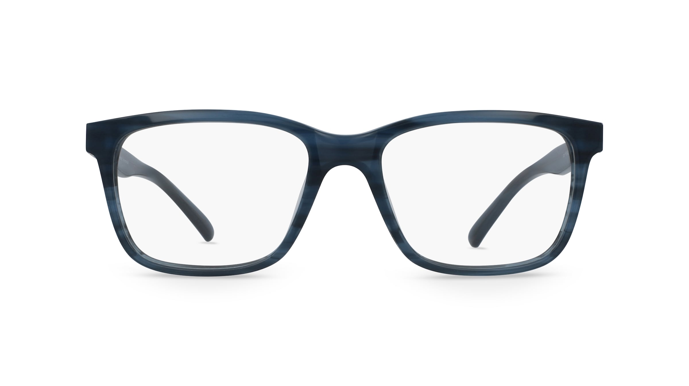 Fielmann CY 008 FLEX CL Herren-Brille inkl. Gläser Vollrand Eckig Acetat-Gestell 55mm/18mm/140mm, blau