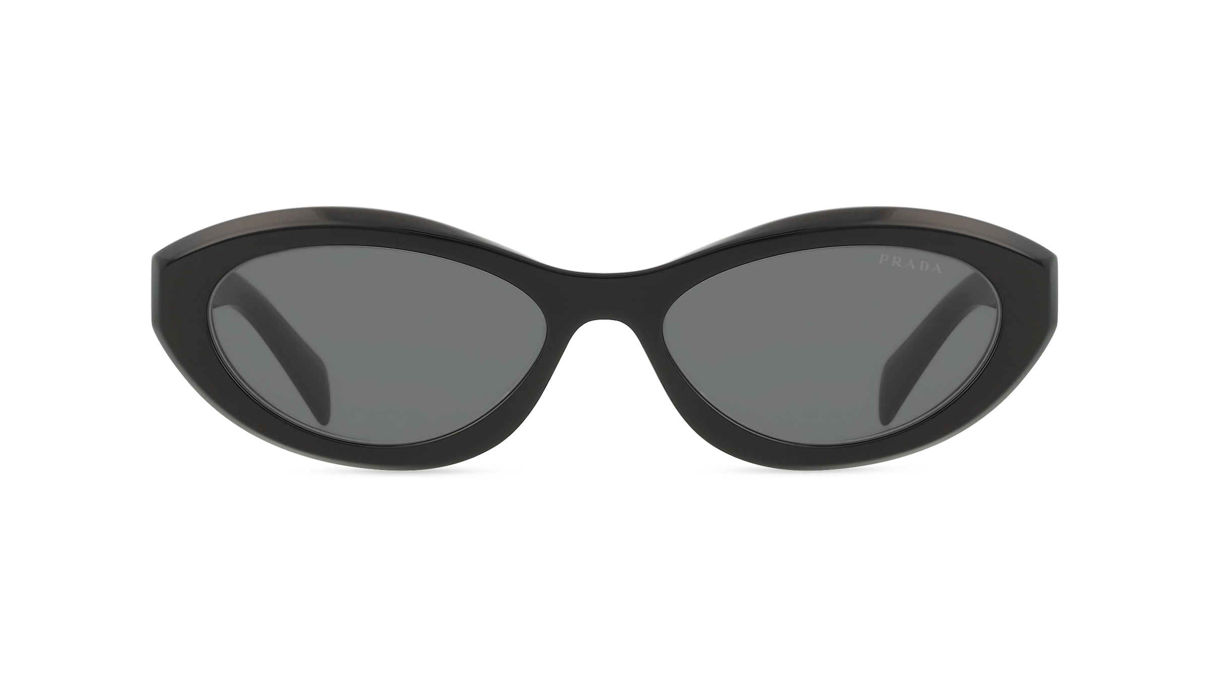 Prada PR26ZS Damen-Sonnenbrille Vollrand Schmal Acetat-Gestell, schwarz