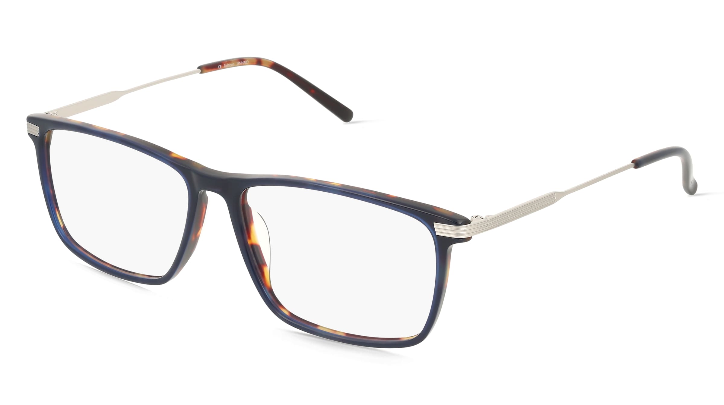 Fielmann 2219 CL LENNARD Herren-Brille inkl. Gläser Vollrand Quadratisch Acetat-Gestell 56/15/145, Blau