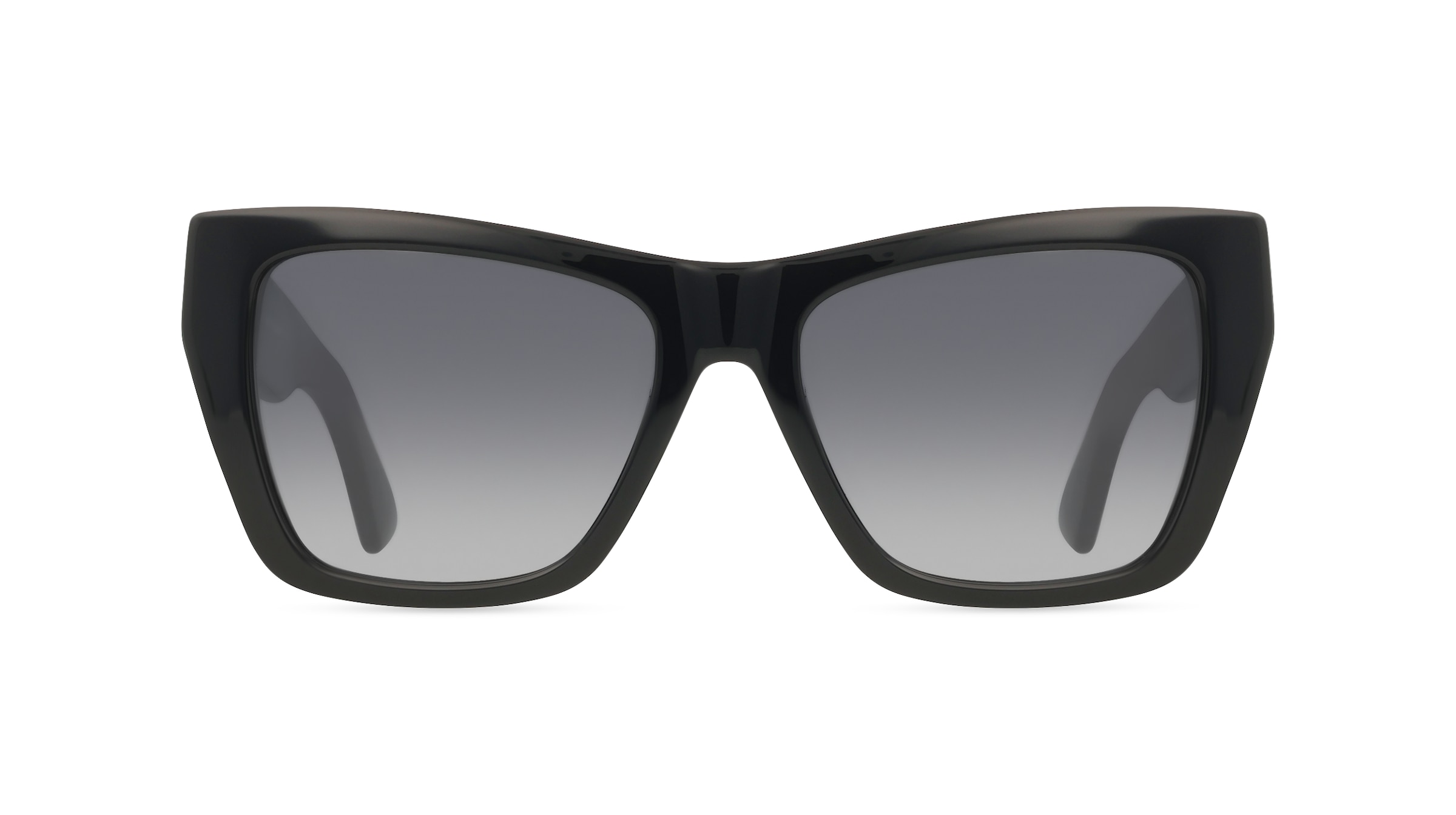 Moschino MOS181/S Damen-Sonnenbrille Vollrand Eckig Acetat-Gestell, schwarz