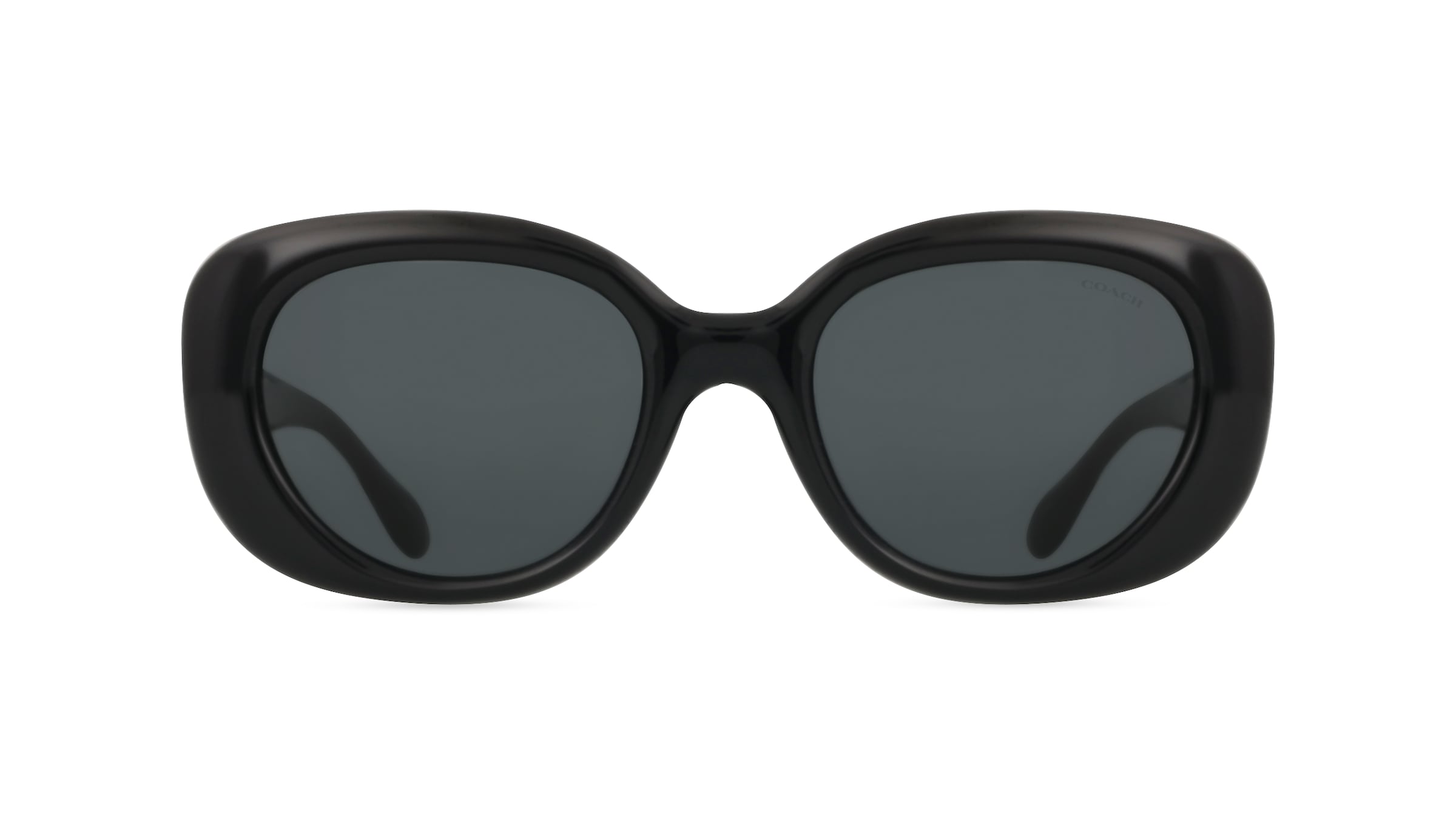 Coach 0HC8391U Damen-Sonnenbrille Vollrand Oval Acetat-Gestell, schwarz