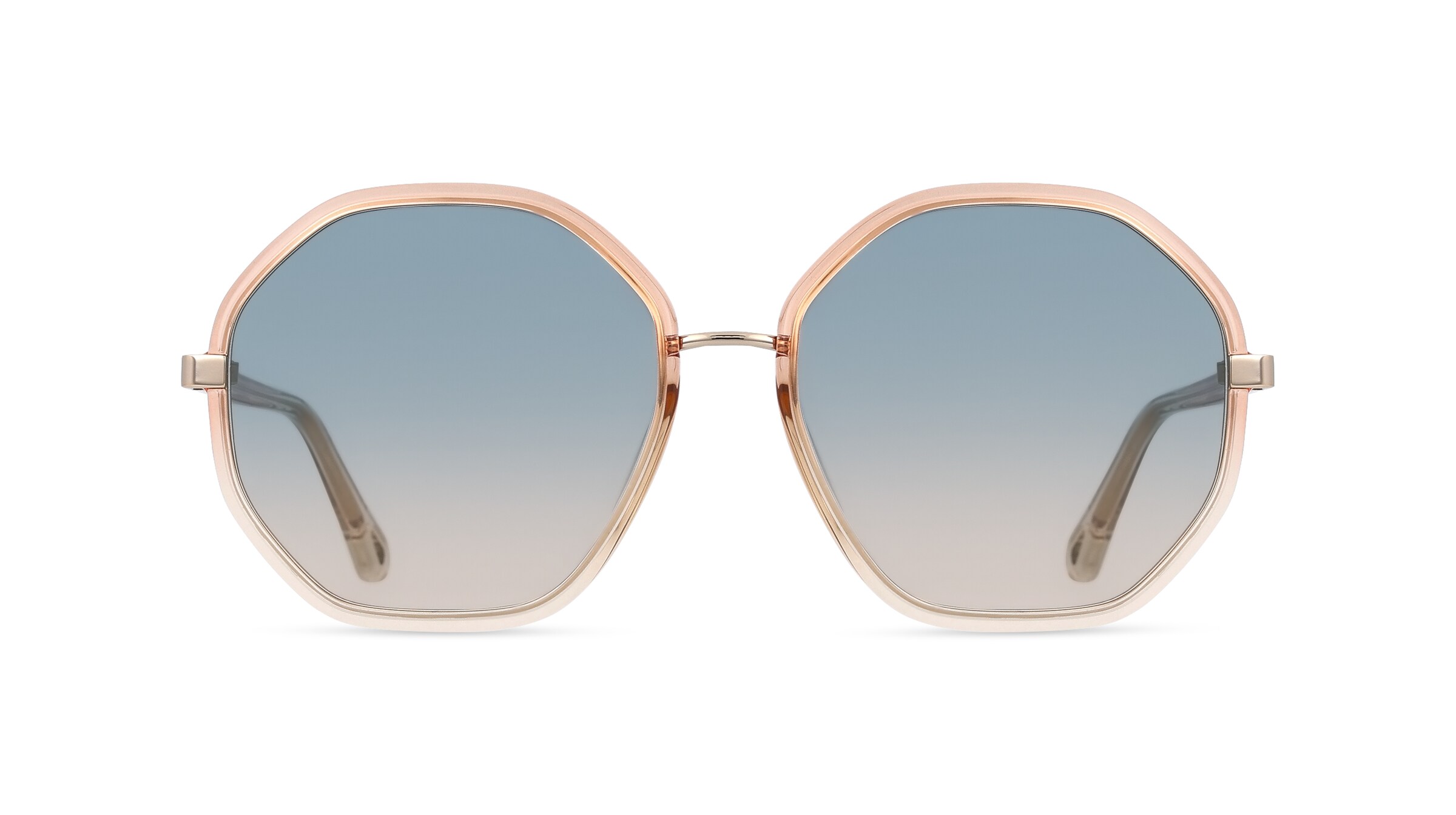 Chloé CH0133SA Damen-Sonnenbrille Vollrand Achteckig Kunststoff-Gestell, pink