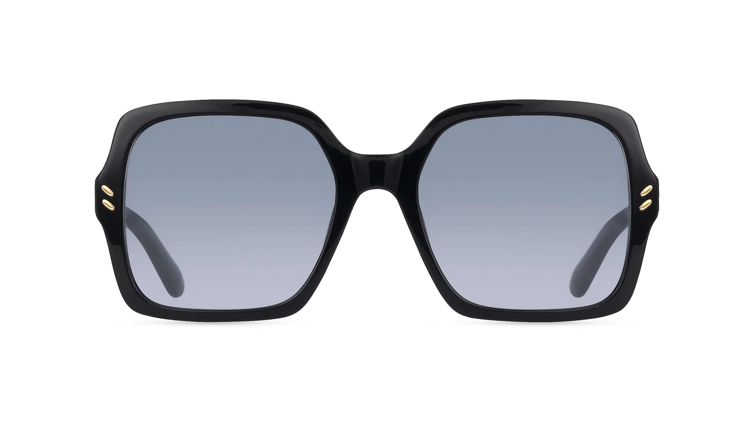 Stella McCartney SC40040I Damen-Sonnenbrille Vollrand Eckig Bio-Acetat-Gestell, schwarz