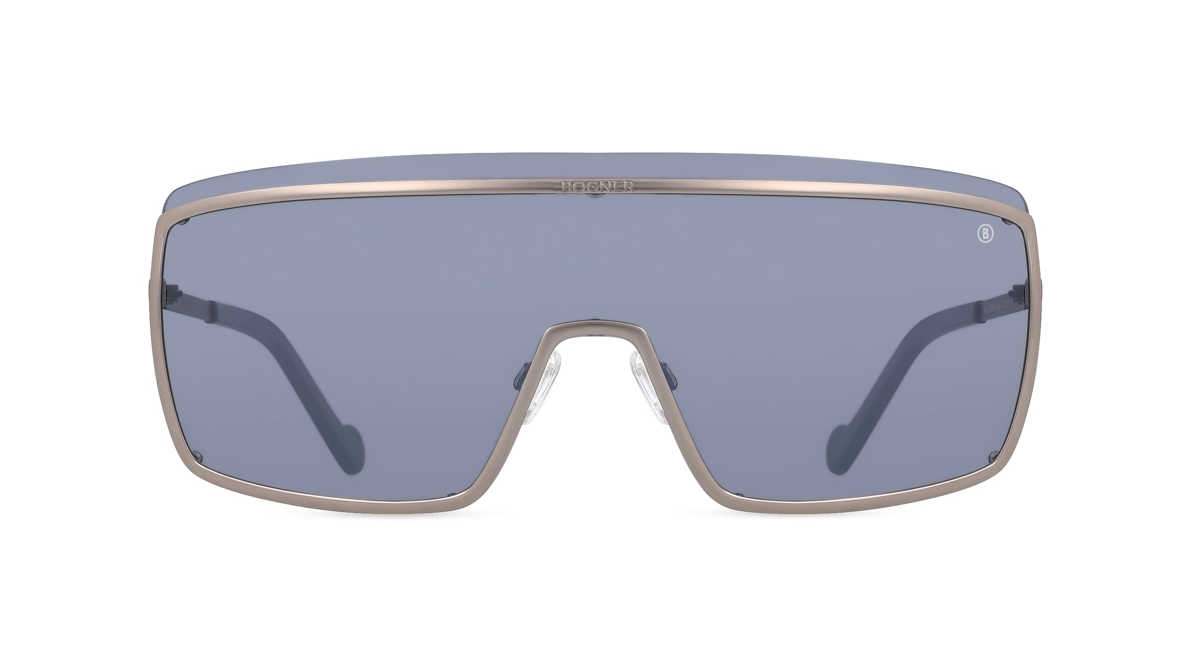 Bogner BO 7325 Unisex-Sonnenbrille Vollrand Monoscheibe Metall-Gestell, grau