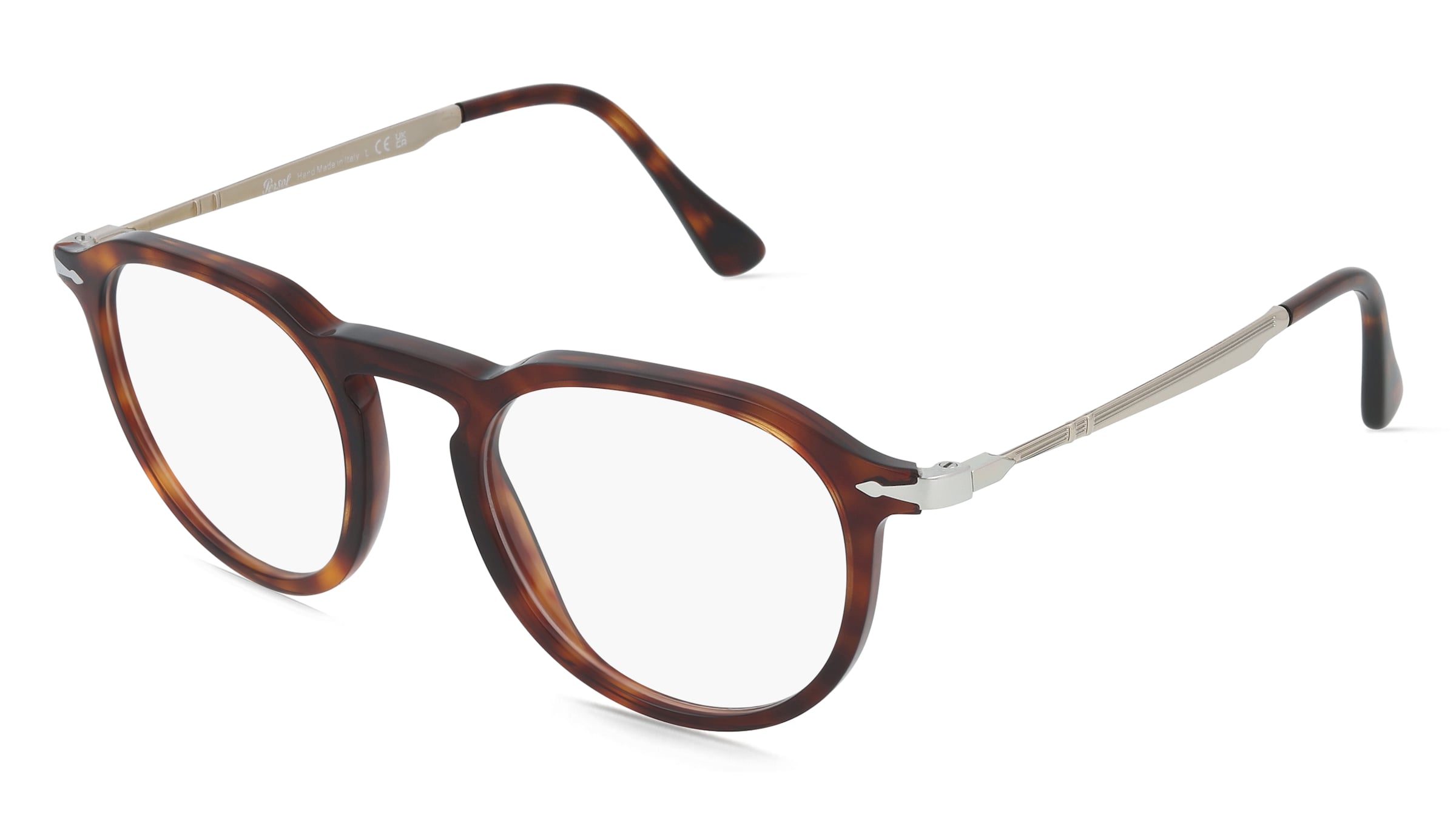 Persol 0PO3387V PIER Unisex-Brille inkl. Gläser Vollrand Quadratisch Acetat-Gestell 49/21/145, Havanna