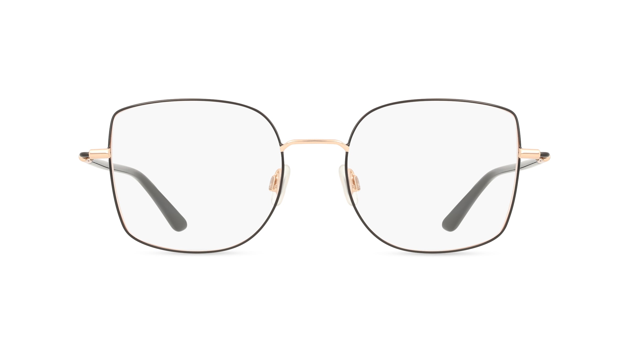 Mexx Eyes 2807 Damen-Brille inkl. Gläser Vollrand Eckig Metall-Gestell 53mm/19mm/135mm, Schwarz