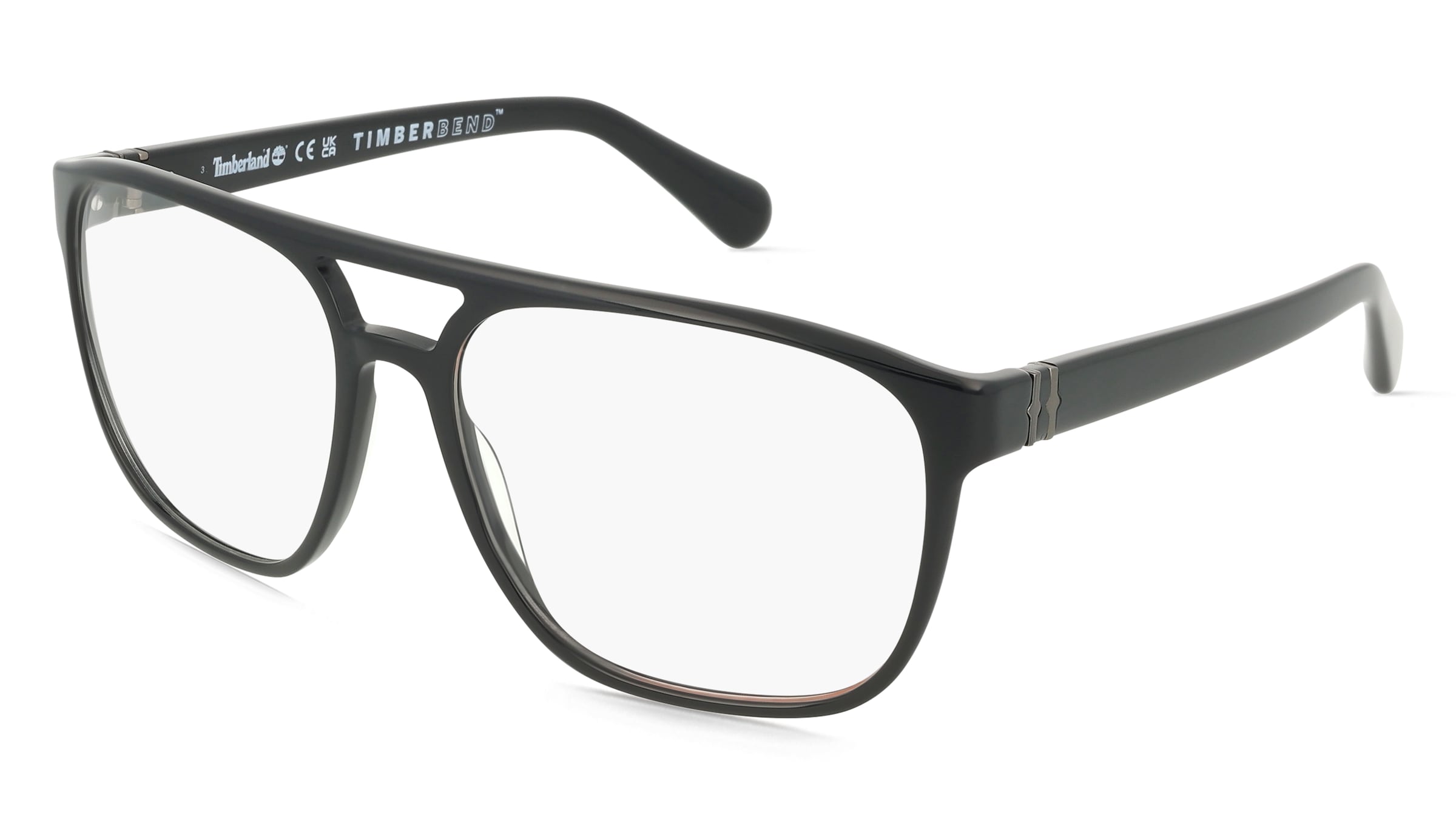 Timberland TB50033 Unisex-Brille inkl. Gläser Vollrand Pilot Acetat-Gestell 62/17/150, Schwarz