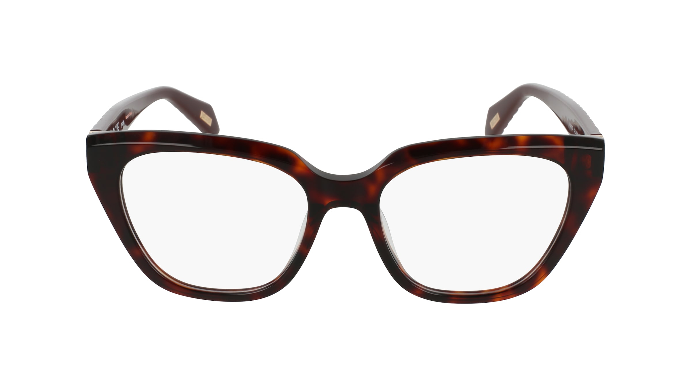 Just Cavalli VJC183 Damen-Brille inkl. Gläser Vollrand Butterfly Kunststoff-Gestell 53/18/140, braun