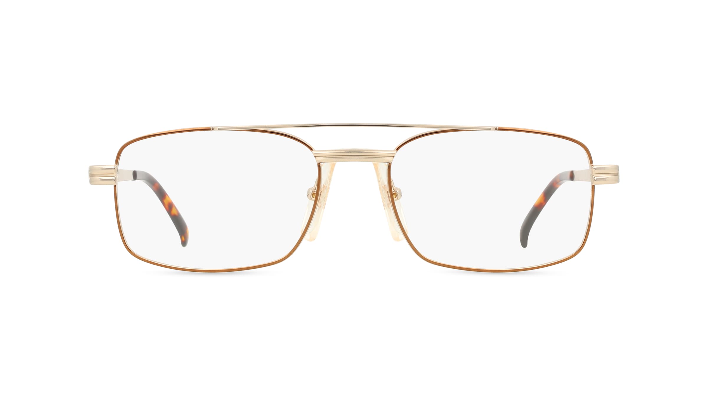 Fielmann OPH 9741 FLEX TR Herren-Brille inkl. Gläser Vollrand Eckig Metall-Gestell 54mm/18mm/140mm, gold