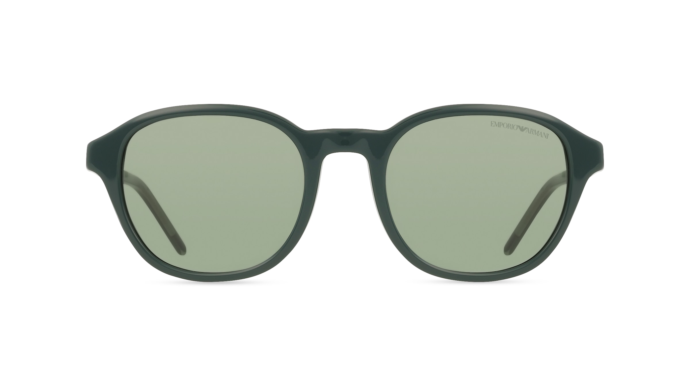 Emporio Armani EA4247U Herren-Sonnenbrille Vollrand Panto Acetat-Gestell, Grün