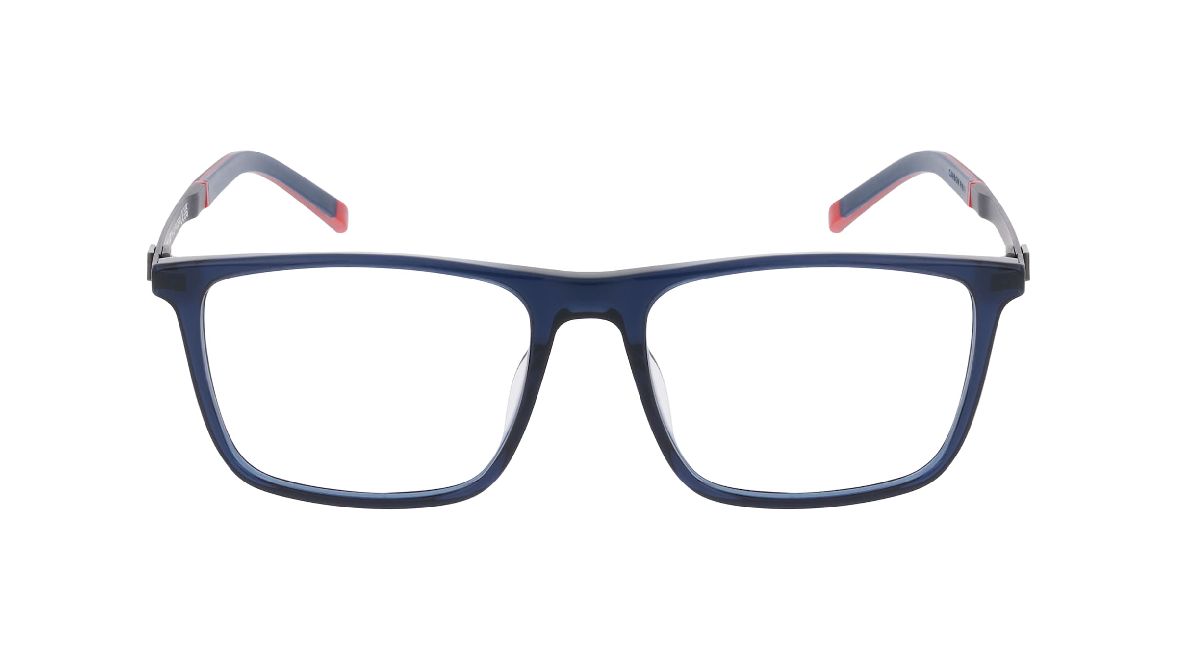 Tommy Hilfiger TH 2081 Herren-Brille inkl. Gläser Vollrand Eckig Acetat-Gestell 55mm/18mm/145mm, blau