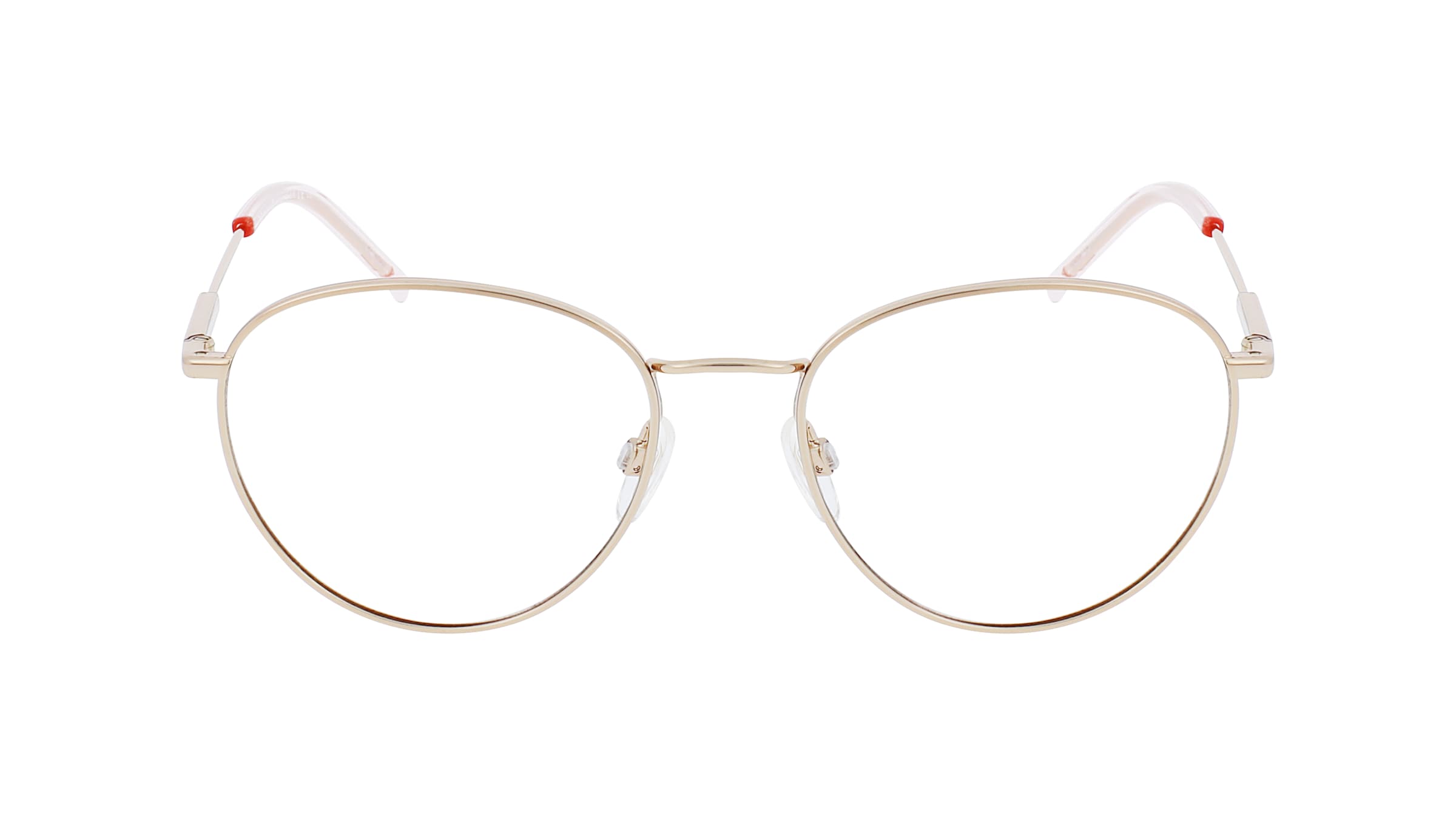 Tommy Hilfiger TH1727 Damen-Brille inkl. Gläser Vollrand Panto Metall-Gestell 52mm/19mm/140mm, gold