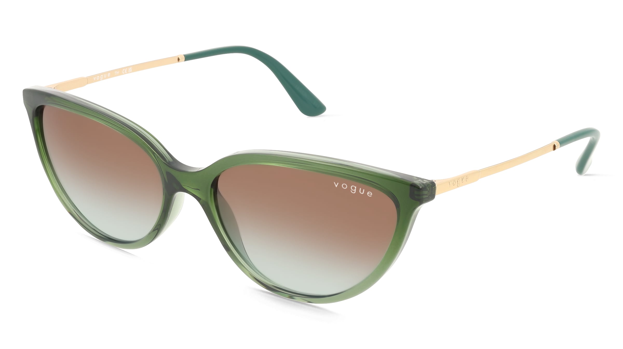 Vogue 0VO5672S Damen-Sonnenbrille Vollrand Cat Eye Kunststoff-Gestell, Grün