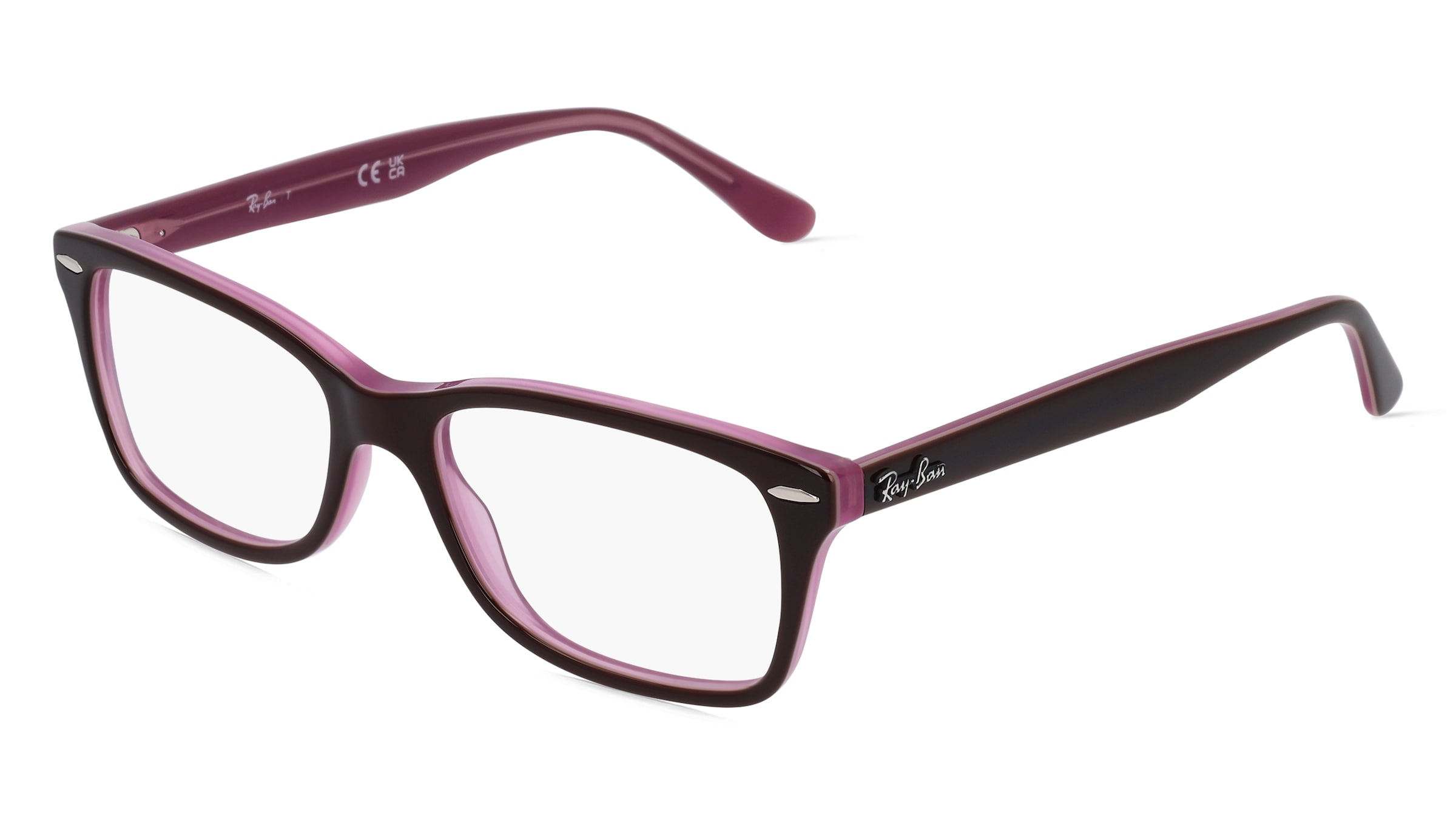 Ray-Ban RX5428 Unisex-Brille inkl. Gläser Vollrand Quadratisch Acetat-Gestell 50/17/145, Braun