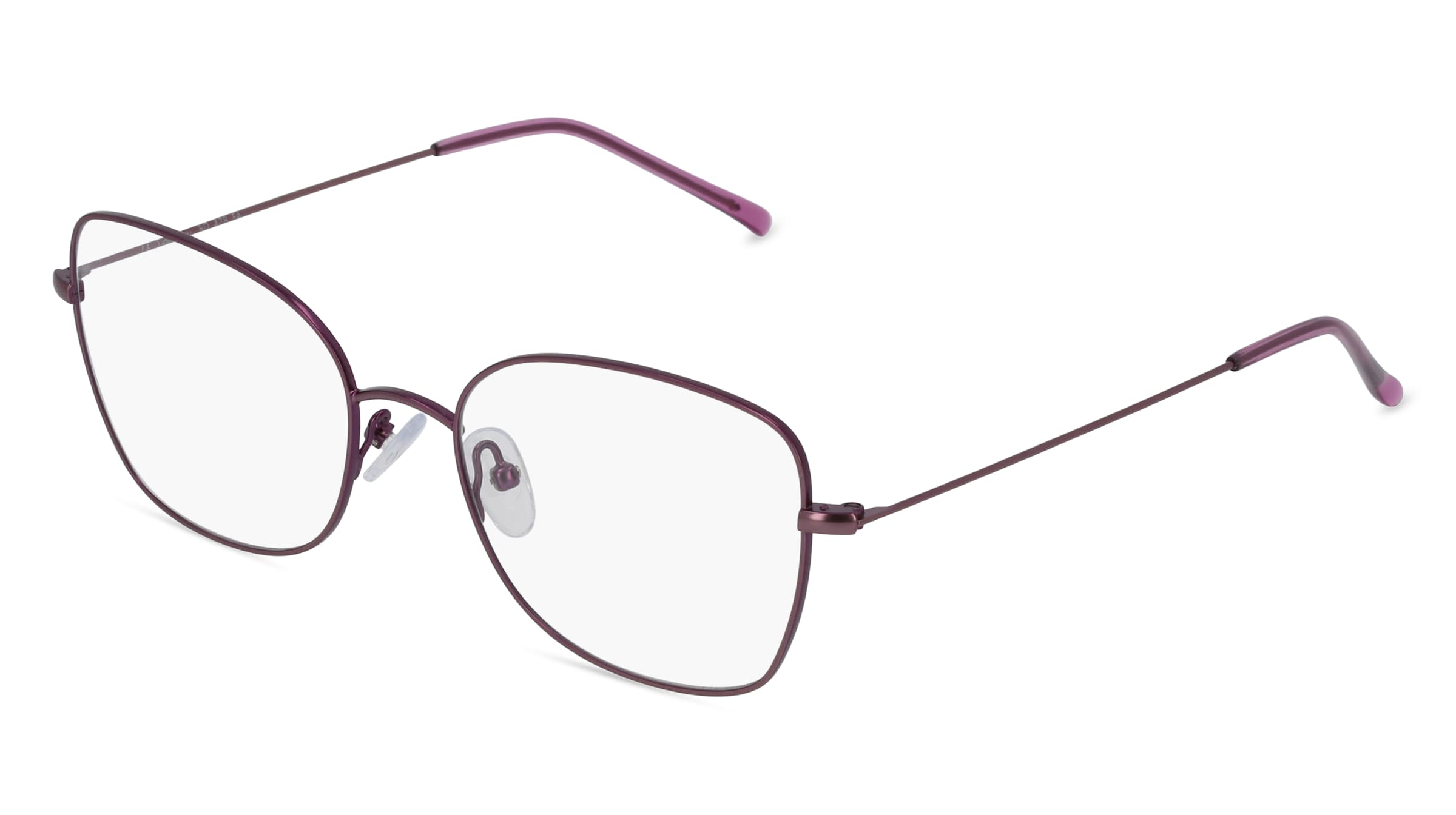 Fielmann BD 478 FA Damen-Brille inkl. Gläser Vollrand Butterfly Edelstahl-Gestell 53/18/140, Lila