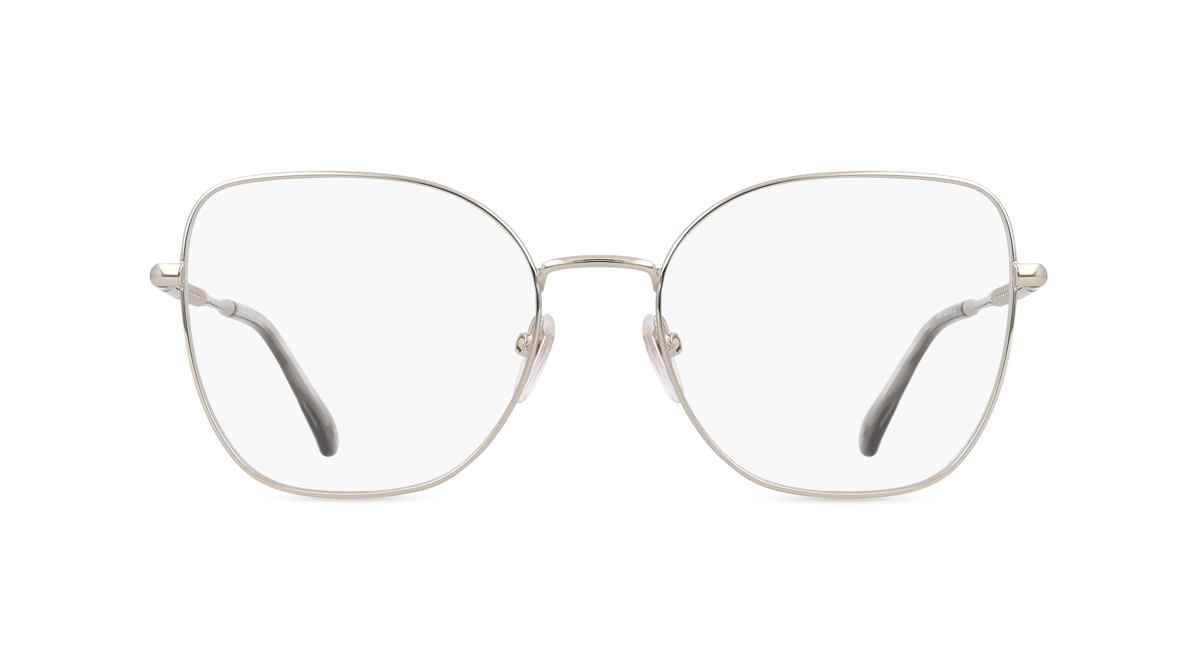 Nina Ricci NRIVNR341 Unisex-Brille inkl. Gläser Vollrand Butterfly Metall-Gestell 54/18/135, silber