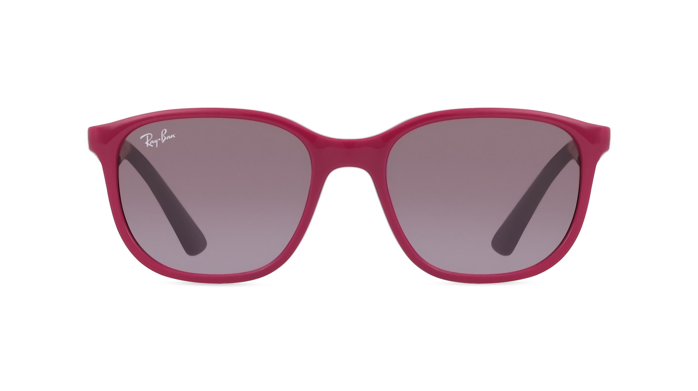 Ray-Ban Junior RJ9078S Unisex-Sonnenbrille Vollrand Eckig Kunststoff-Gestell, pink