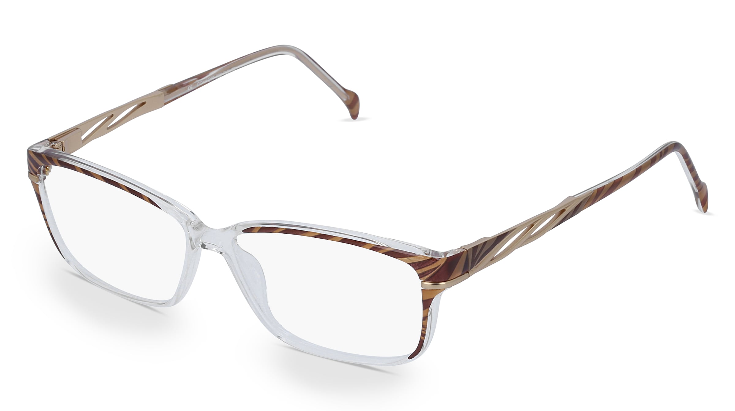 Fielmann COMFORT 083 FLEX TR Damen-Brille inkl. Gläser Vollrand Quadratisch TR90-Gestell 52/12/135, Braun