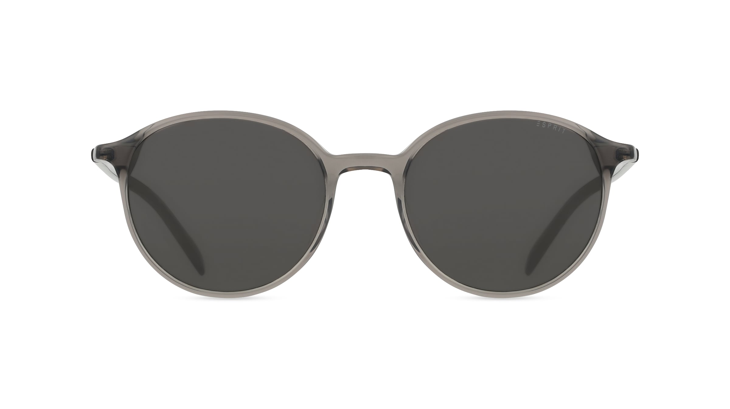 Esprit 40074 Unisex-Sonnenbrille Vollrand Rund Kunststoff-Gestell, grau