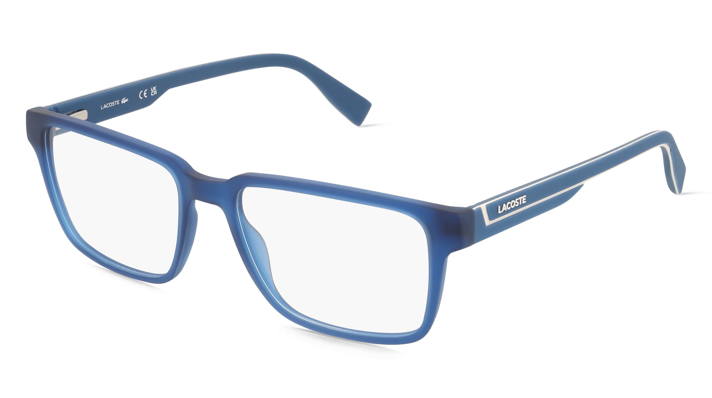 Lacoste L2936 Herren-Brille inkl. Gläser Vollrand Quadratisch Propionat-Gestell 54/17/145, Blau