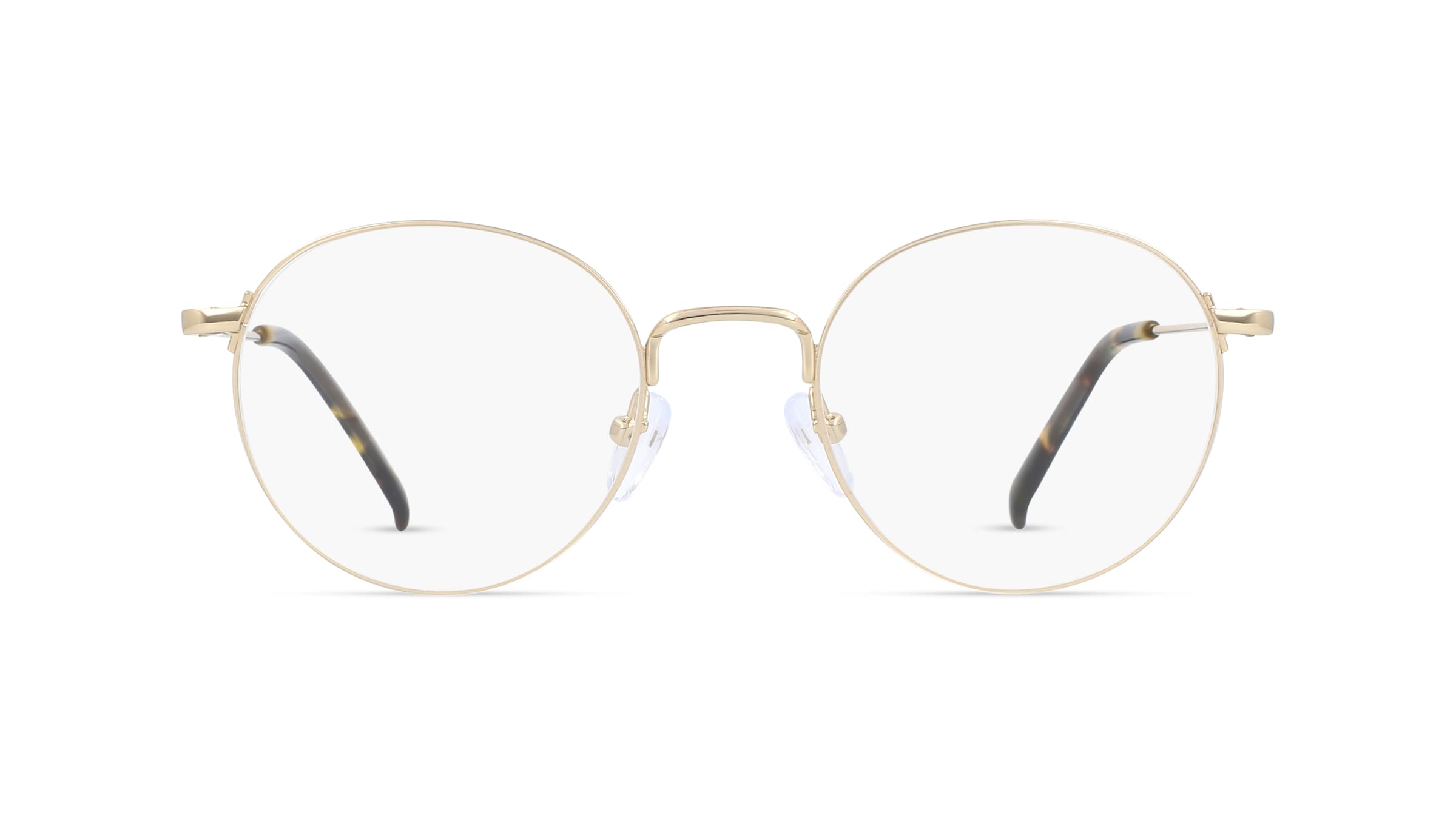 Fielmann BD 526 CL Unisex-Brille inkl. Gläser Gerillt Rund Metall-Gestell 49mm/20mm/145mm, gold