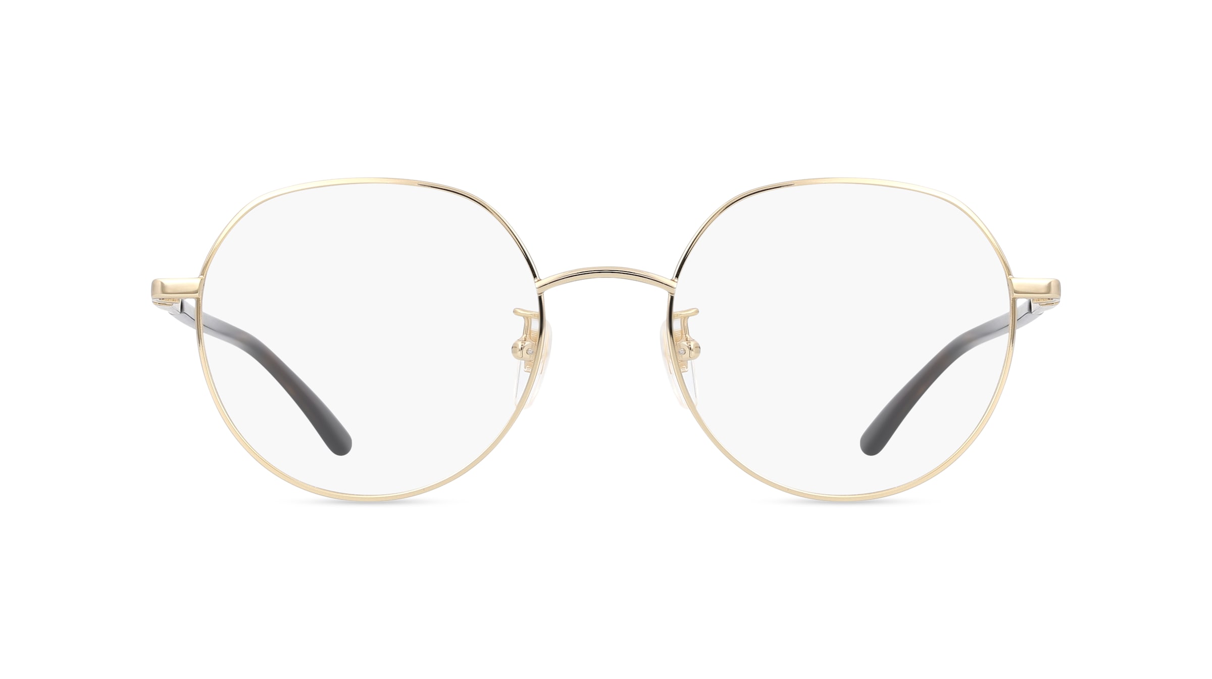 Gucci GG 1349O Unisex-Brille inkl. Gläser Vollrand Rund Metall-Gestell 53mm/20mm/145mm, gold